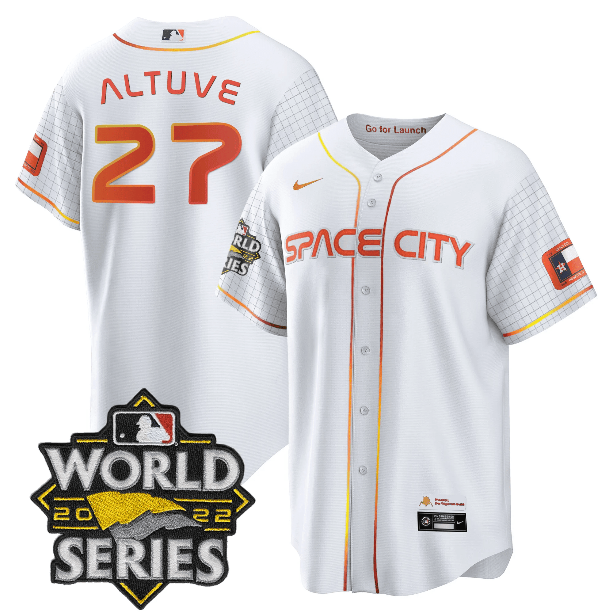 Men’s Space City Black & White Jersey