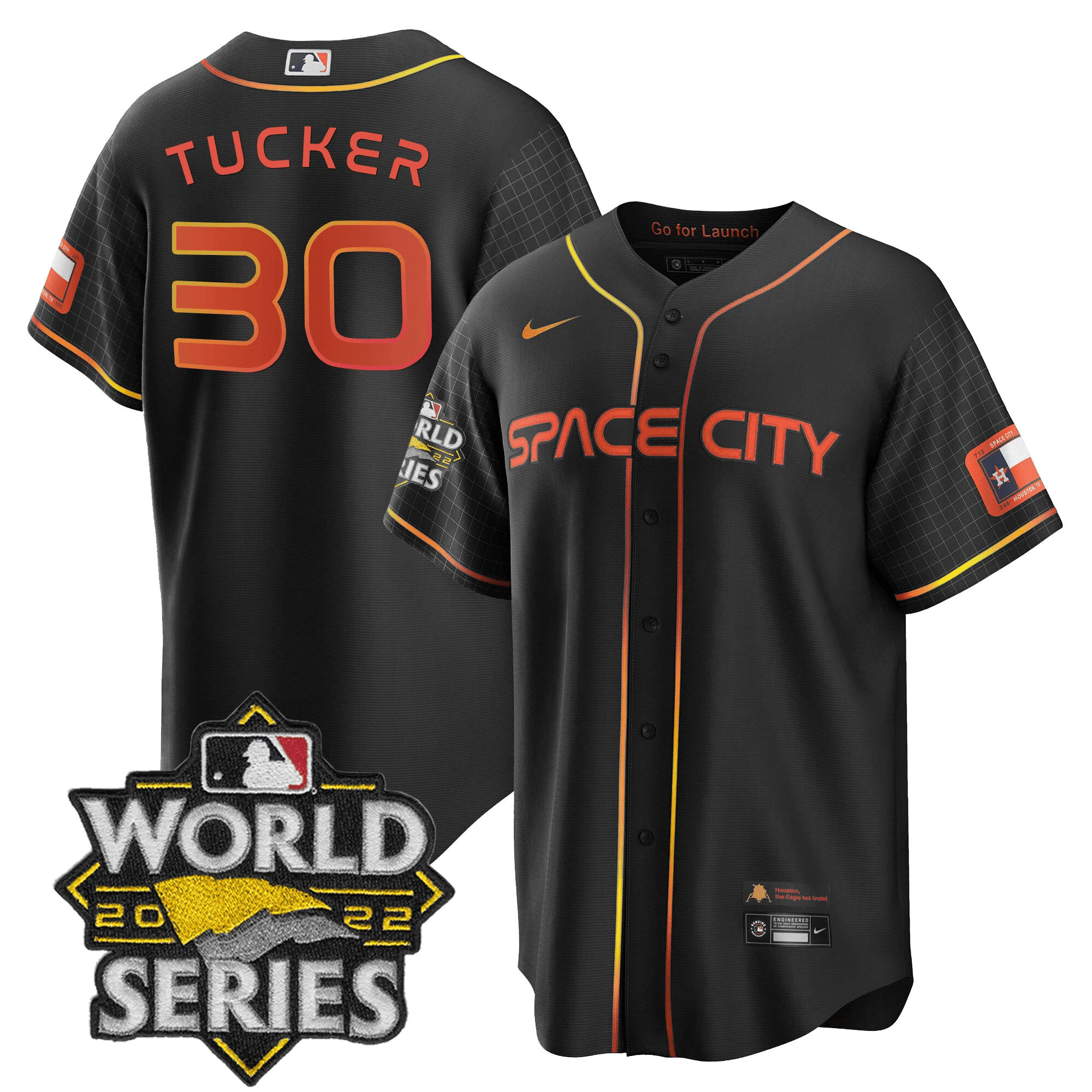 Men’s Space City Black & White Jersey