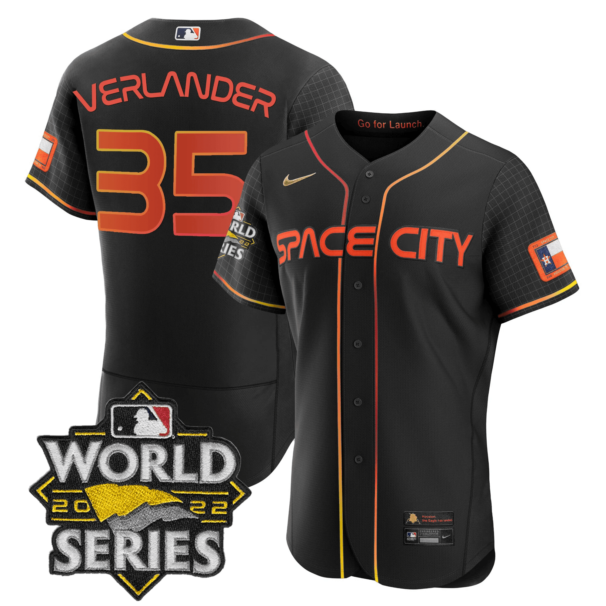 Men’s Space City Black & White Jersey
