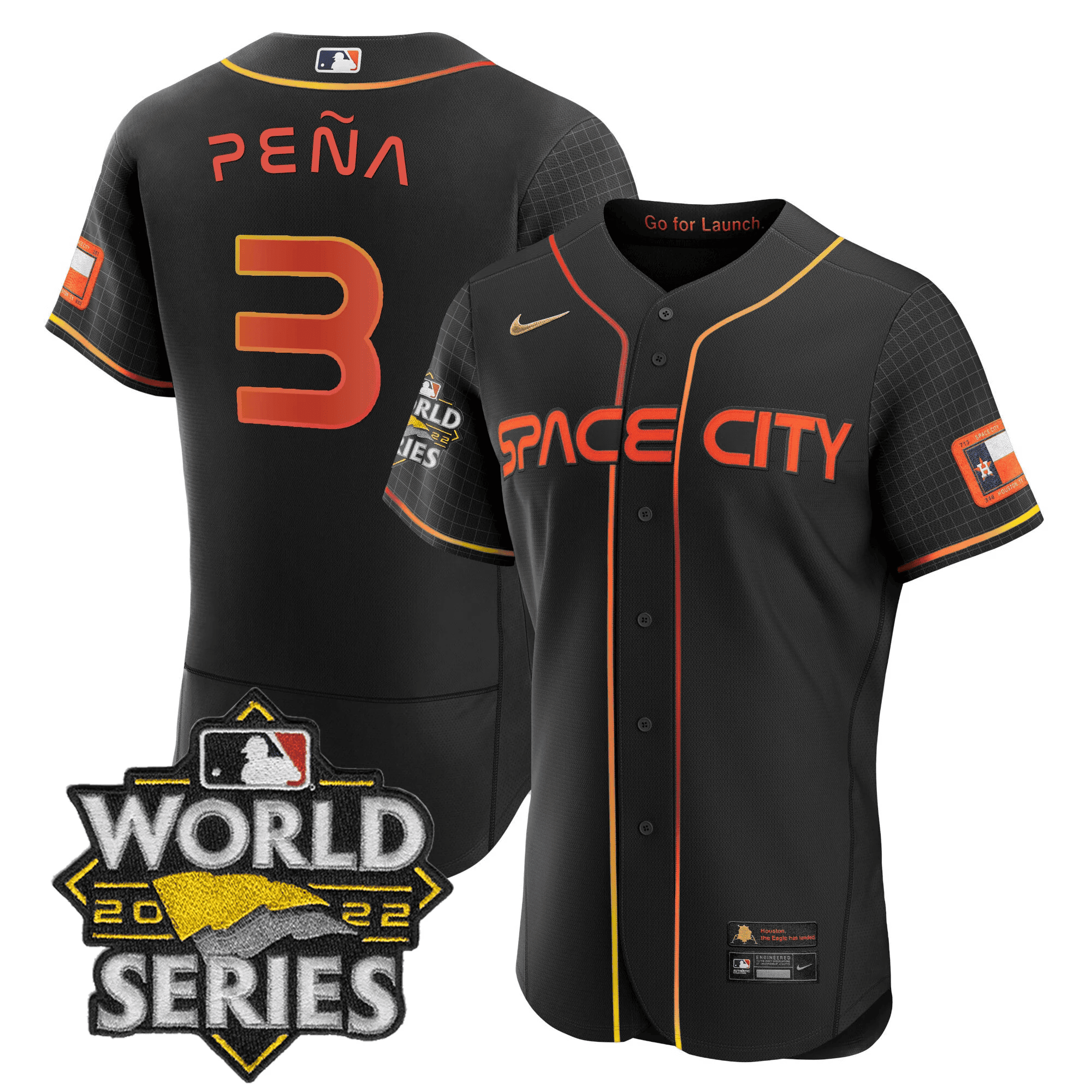 Men’s Space City Black & White Jersey