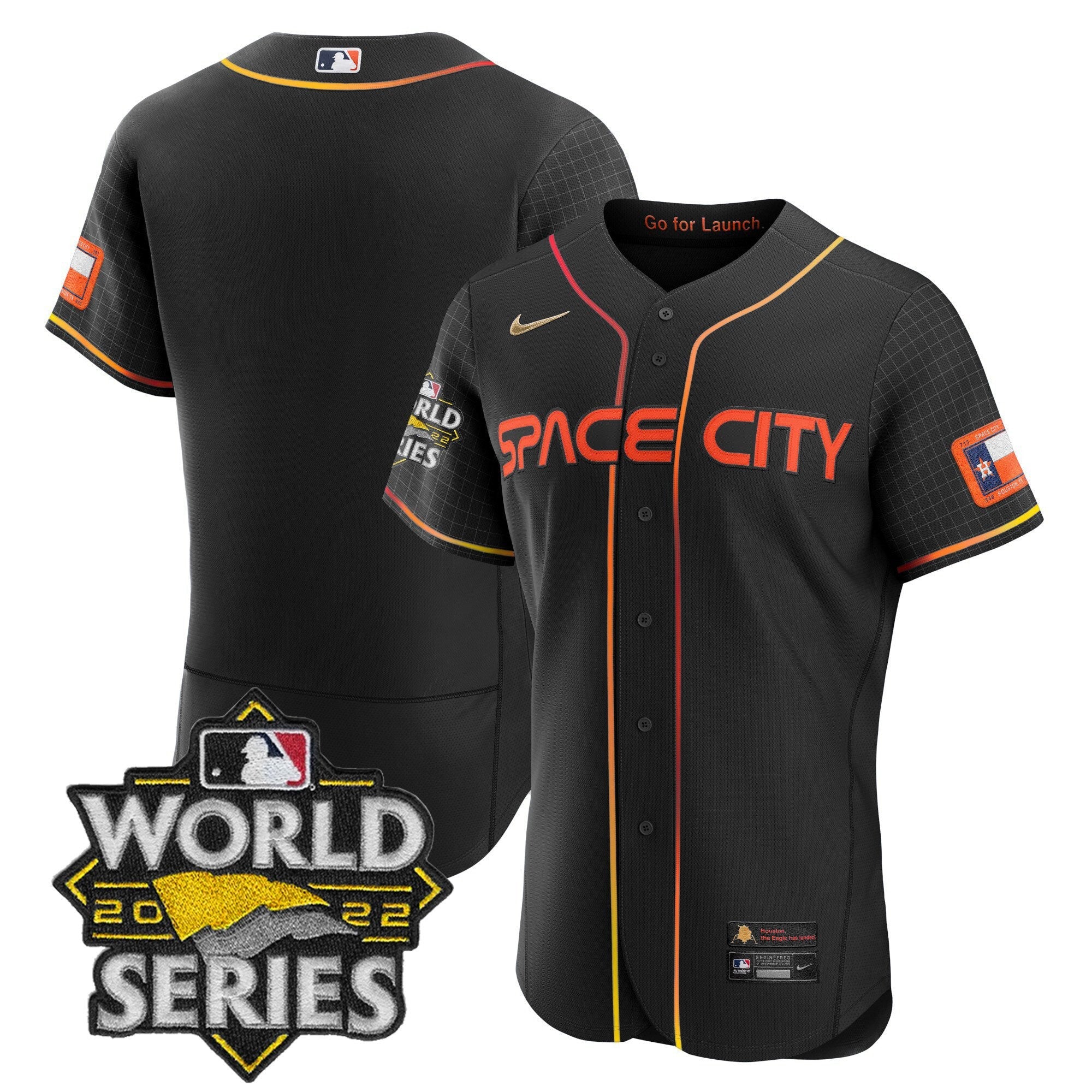 Men’s Space City Black & White Jersey