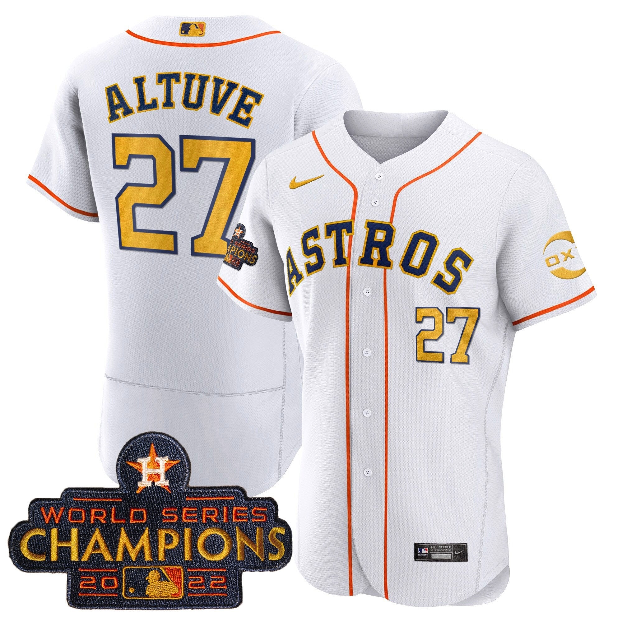 Houston 2022 Champions Gold Rush Oxy Patch Flex Base Jersey