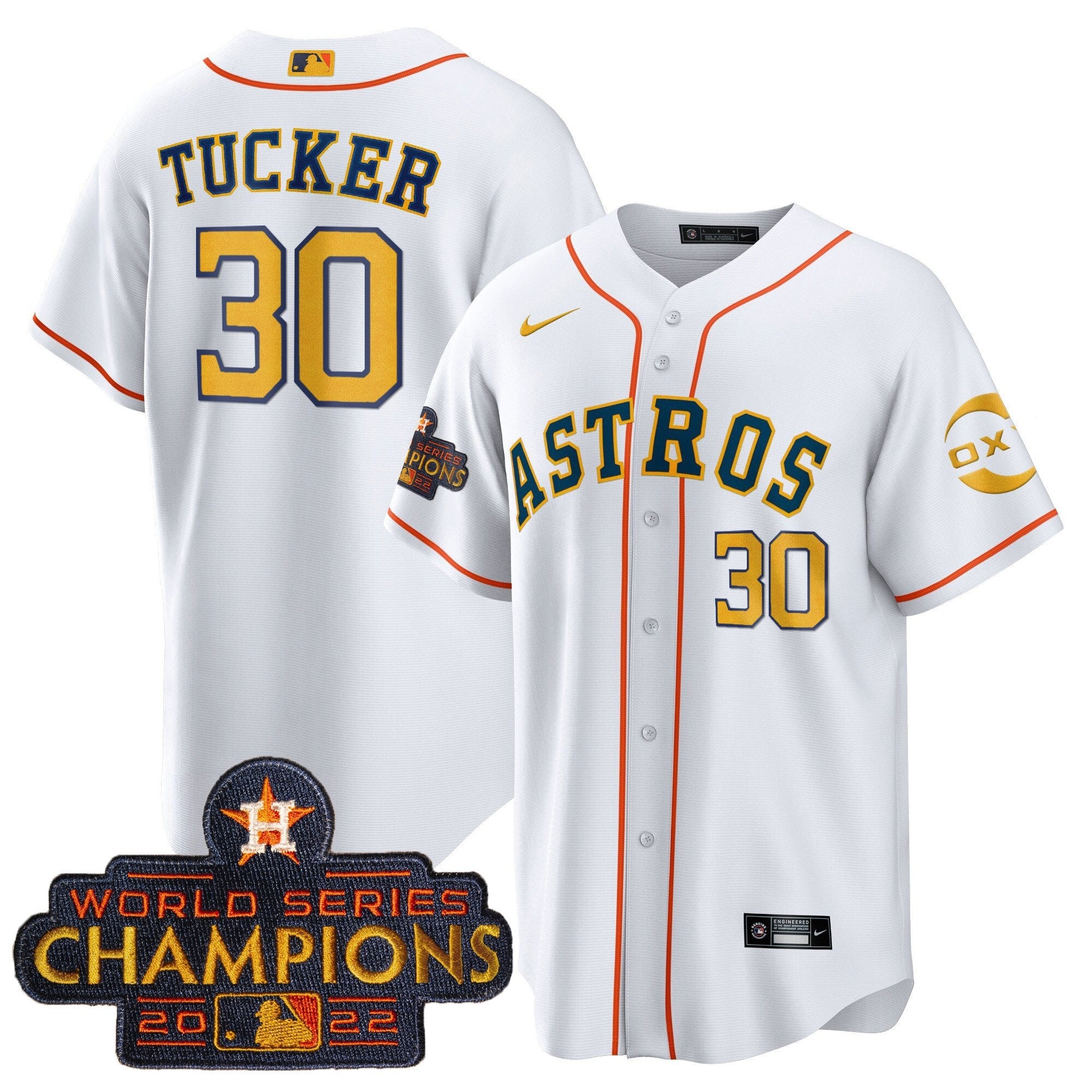 Houston 2022 Champions Gold Rush Oxy Patch Cool Base Jersey