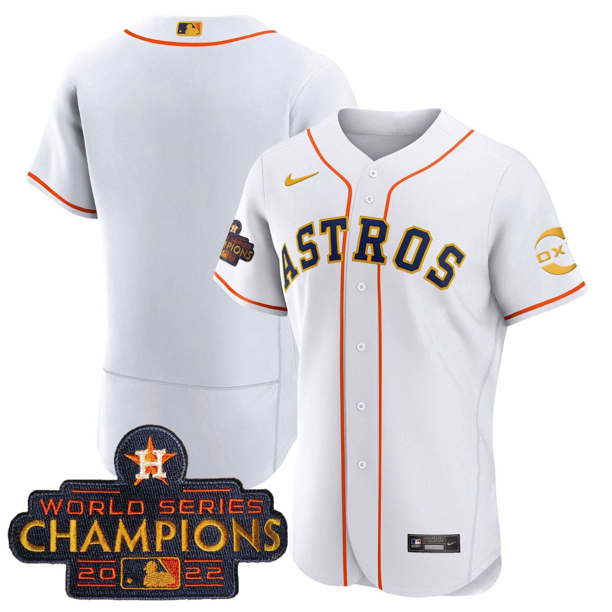 Houston 2022 Champions Gold Rush Oxy Patch Flex Base Jersey