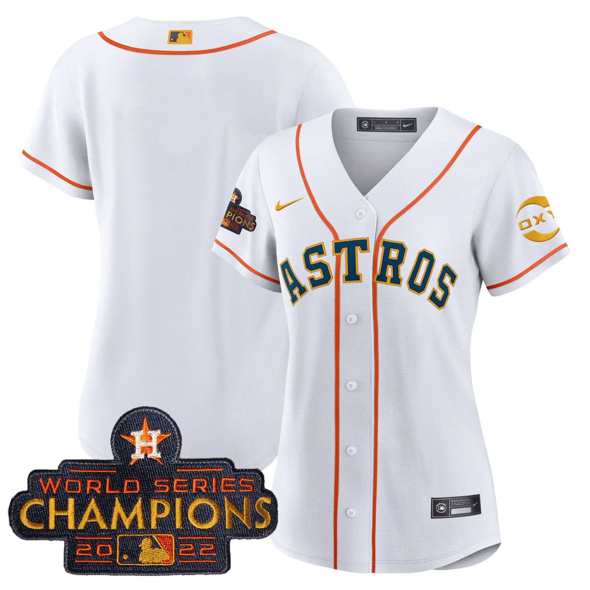 Houston 2022 Champions Gold Rush Oxy Patch Cool Base Jersey