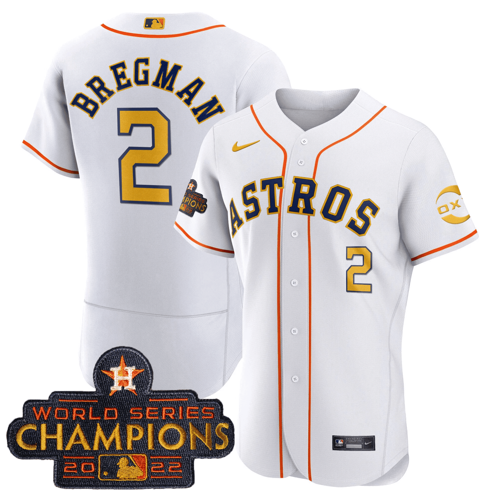 Houston 2022 Champions Gold Rush Oxy Patch Flex Base Jersey