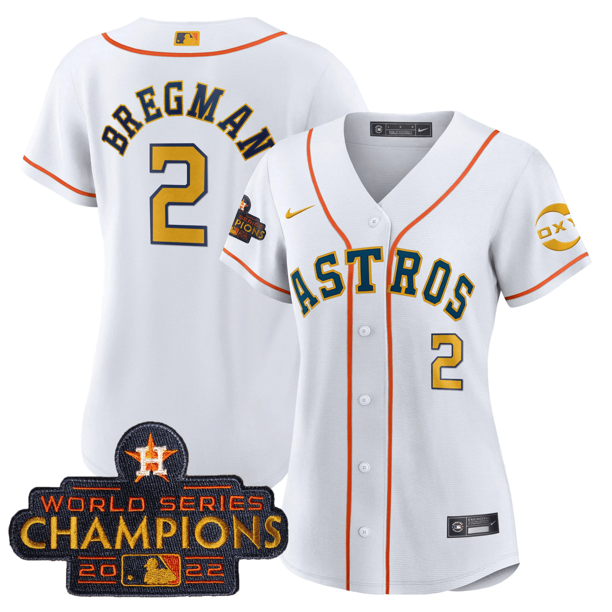 Houston 2022 Champions Gold Rush Oxy Patch Flex Base Jersey