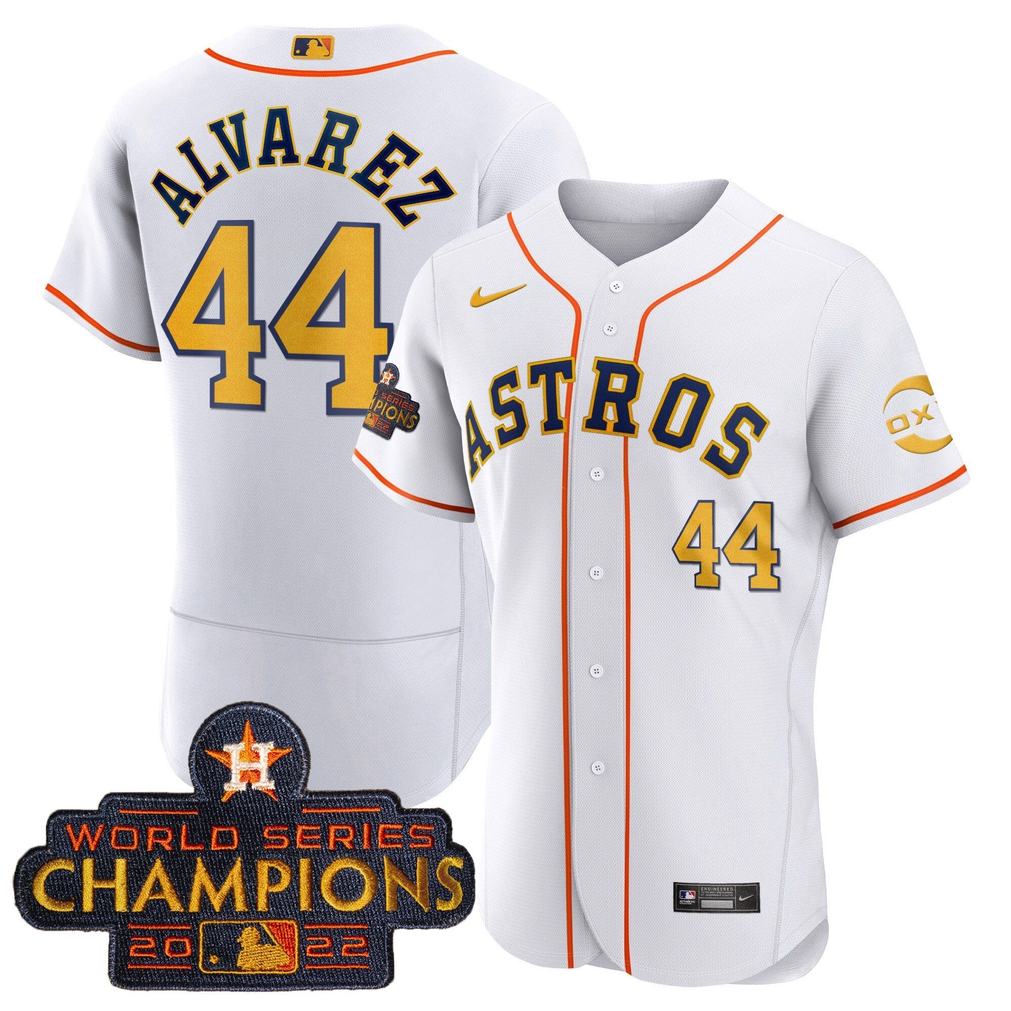 Houston 2022 Champions Gold Rush Oxy Patch Flex Base Jersey