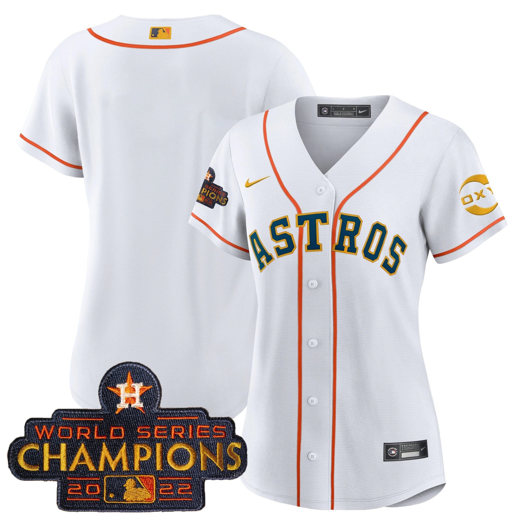 Houston 2022 Champions Gold Rush Oxy Patch Flex Base Jersey