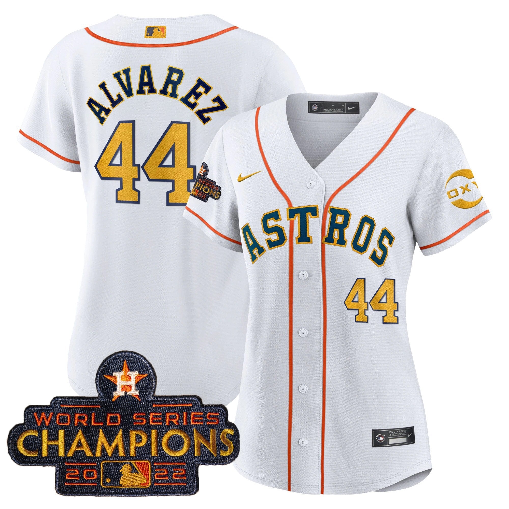 Houston 2022 Champions Gold Rush Oxy Patch Flex Base Jersey