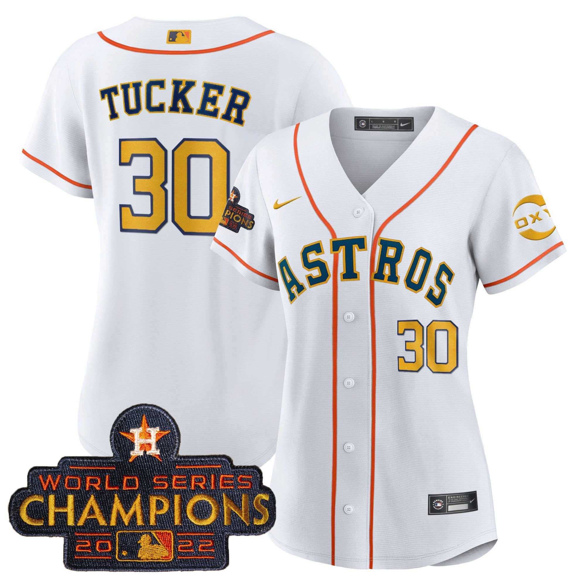 Houston 2022 Champions Gold Rush Oxy Patch Cool Base Jersey
