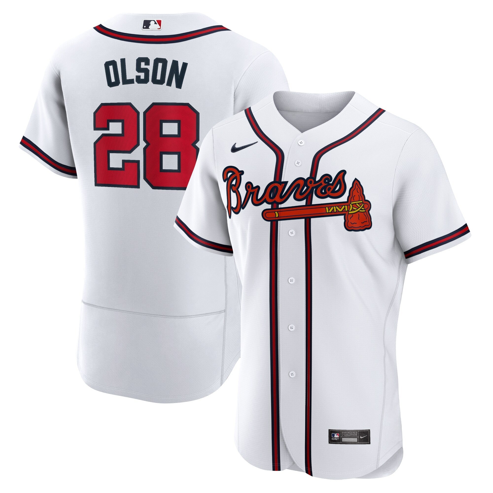 Matt Olson Atlanta White Home Jersey