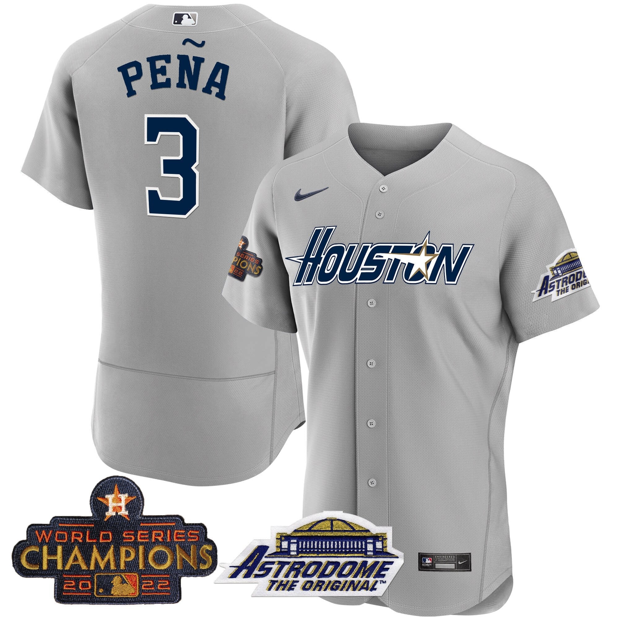 Men’s Houston 2022 Astrodome & Champions Patch Jersey
