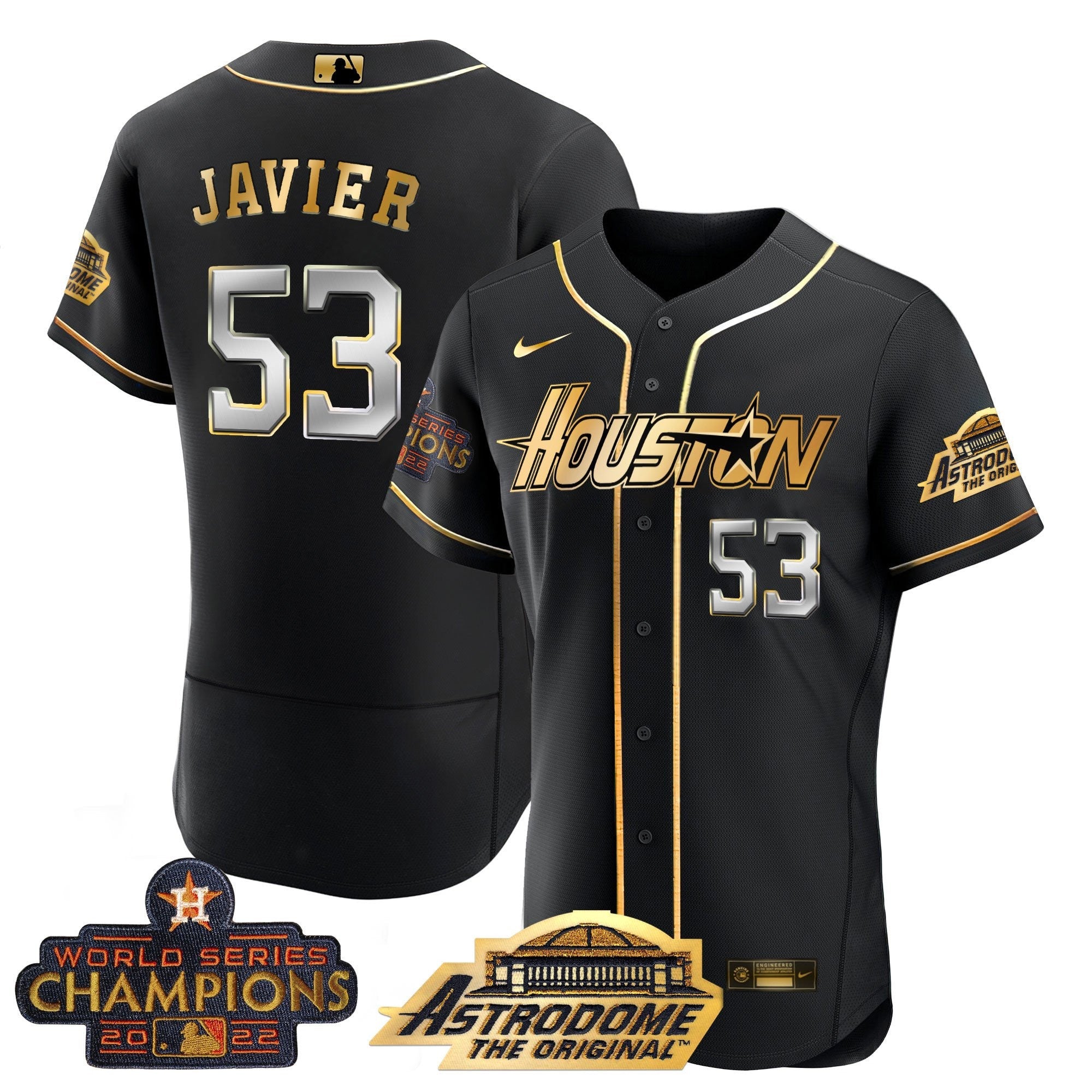 Men’s Houston 2022 Astrodome & Champions Patch Jersey
