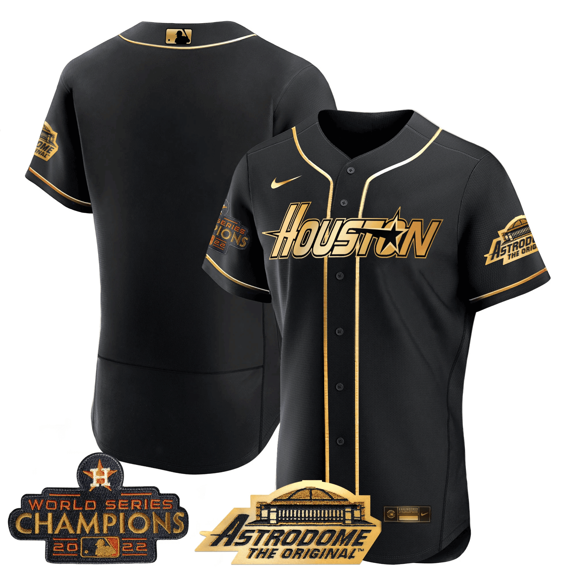 Men’s Houston 2022 Astrodome & Champions Patch Jersey