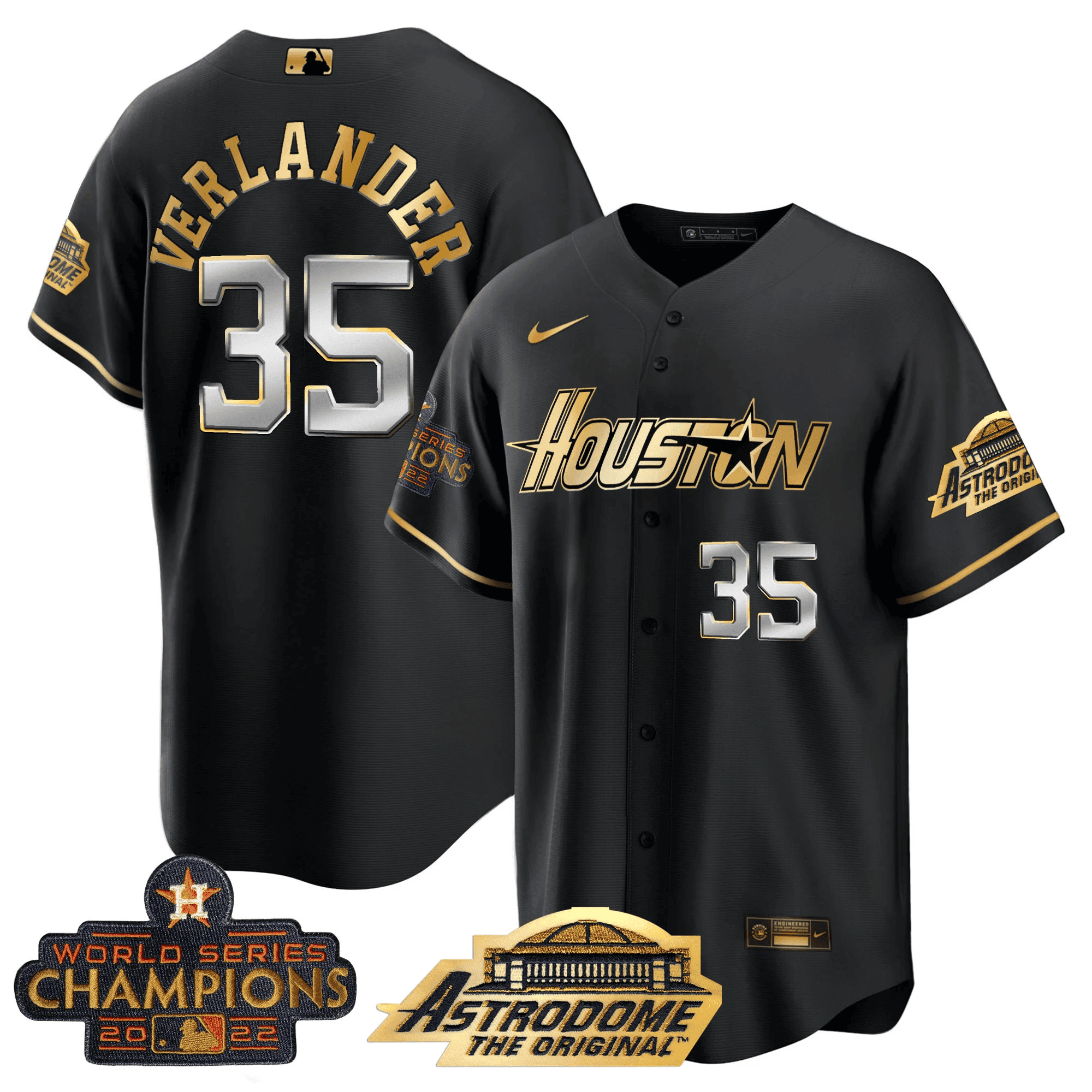 Men’s Houston 2022 Astrodome & Champions Patch Jersey