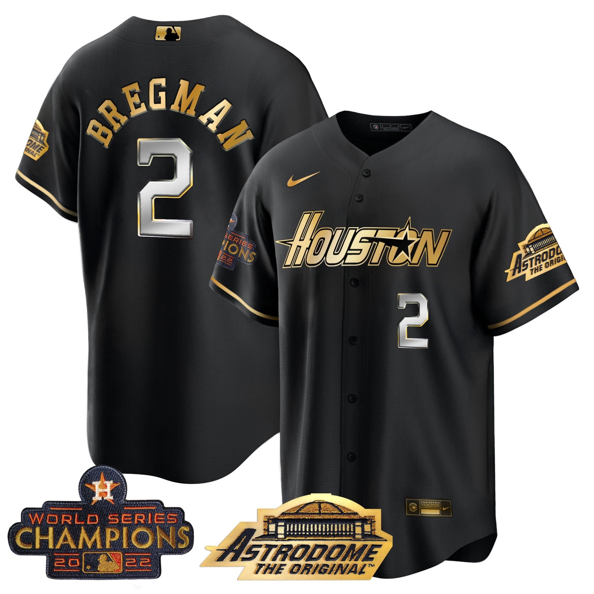 Men’s Houston 2022 Astrodome & Champions Patch Jersey