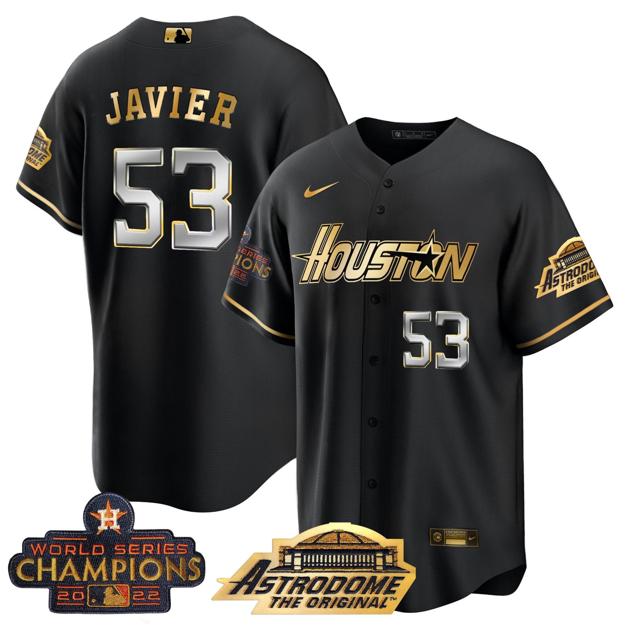 Men’s Houston 2022 Astrodome & Champions Patch Jersey