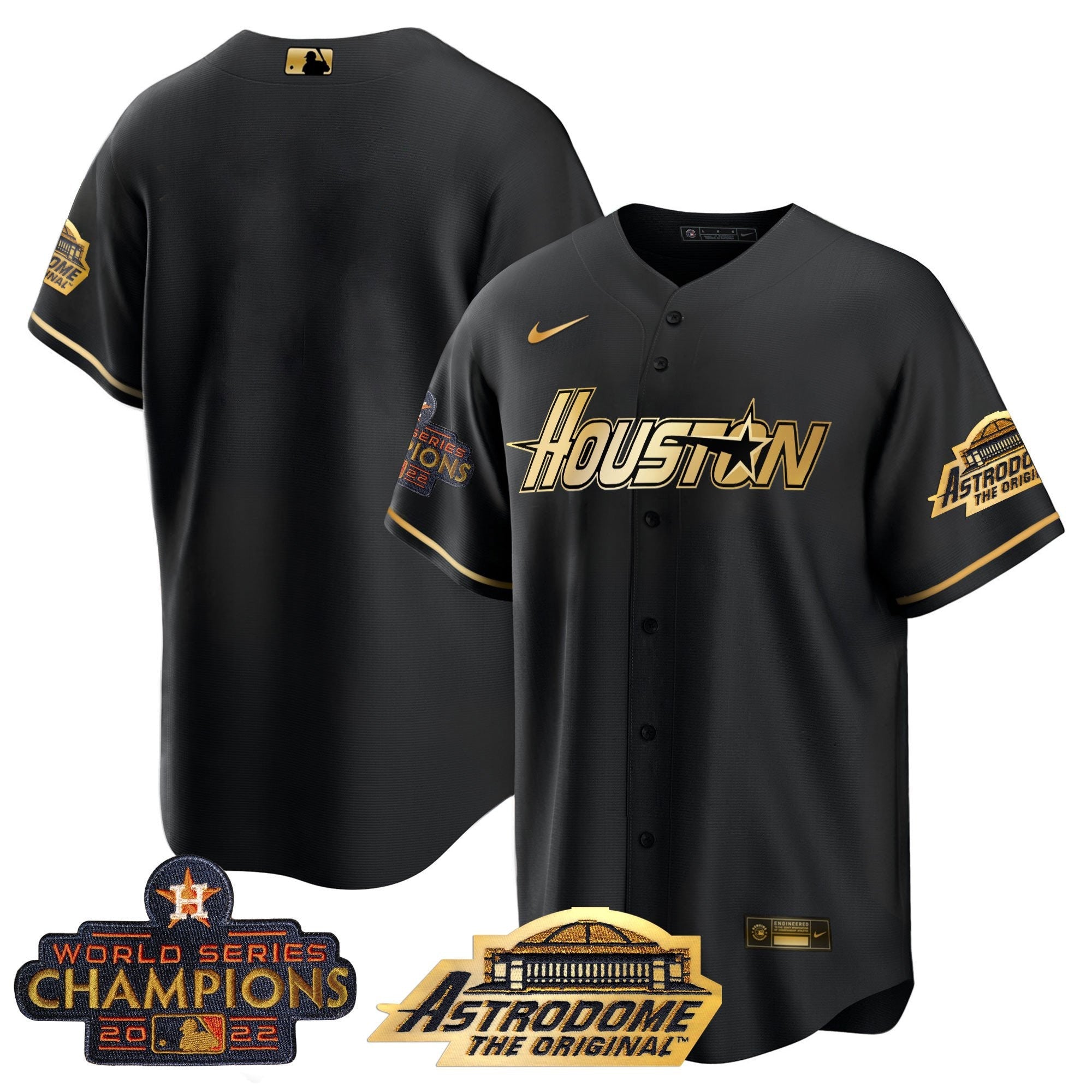 Men’s Houston 2022 Astrodome & Champions Patch Jersey