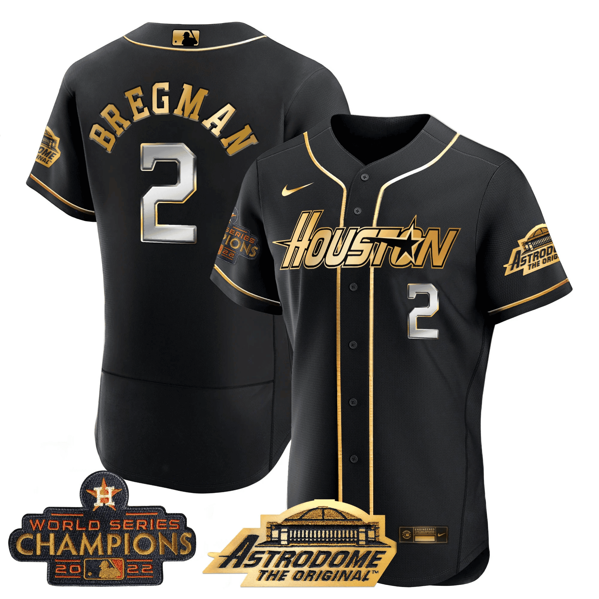 Men’s Houston 2022 Astrodome & Champions Patch Jersey