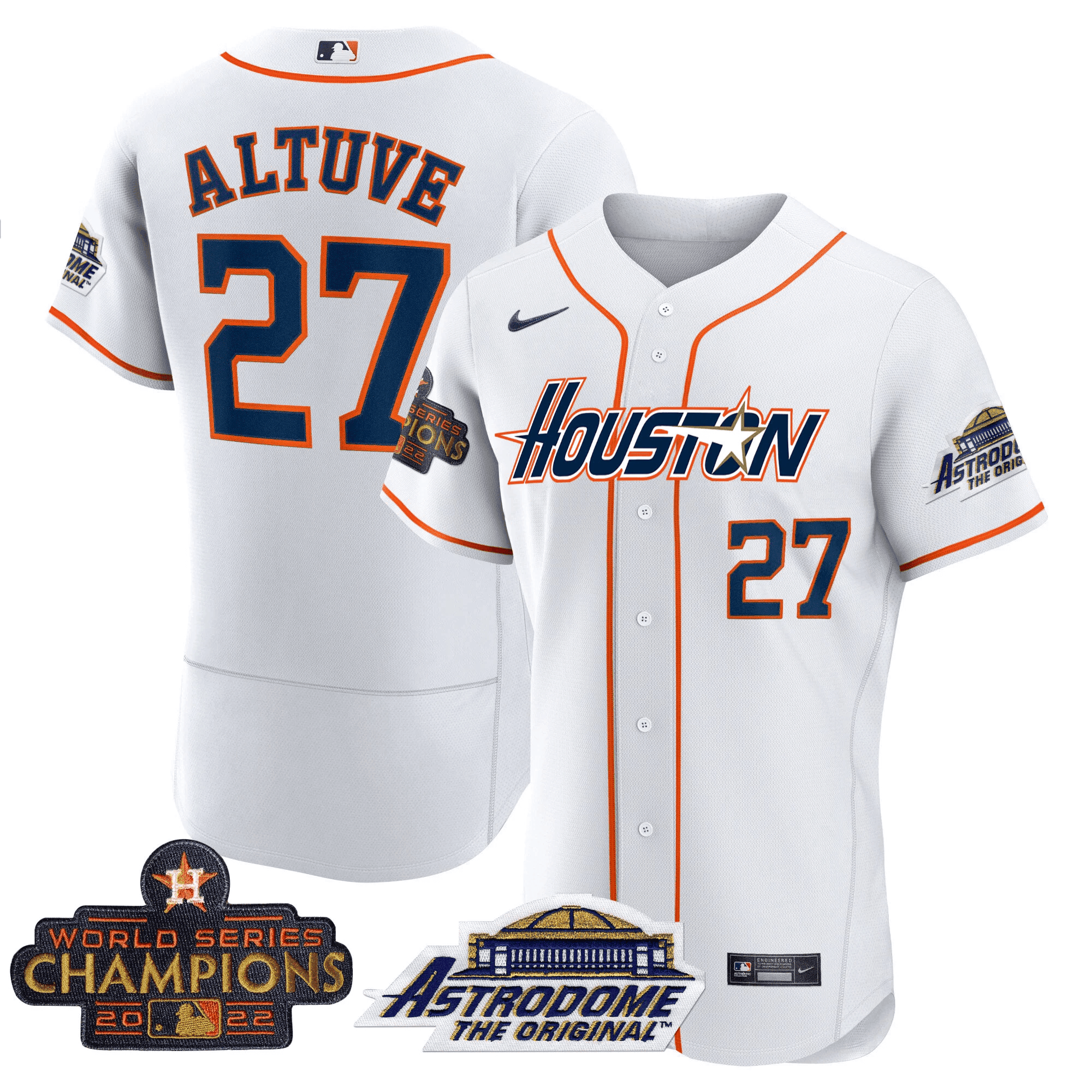 Men’s Houston 2022 Astrodome & Champions Patch Jersey