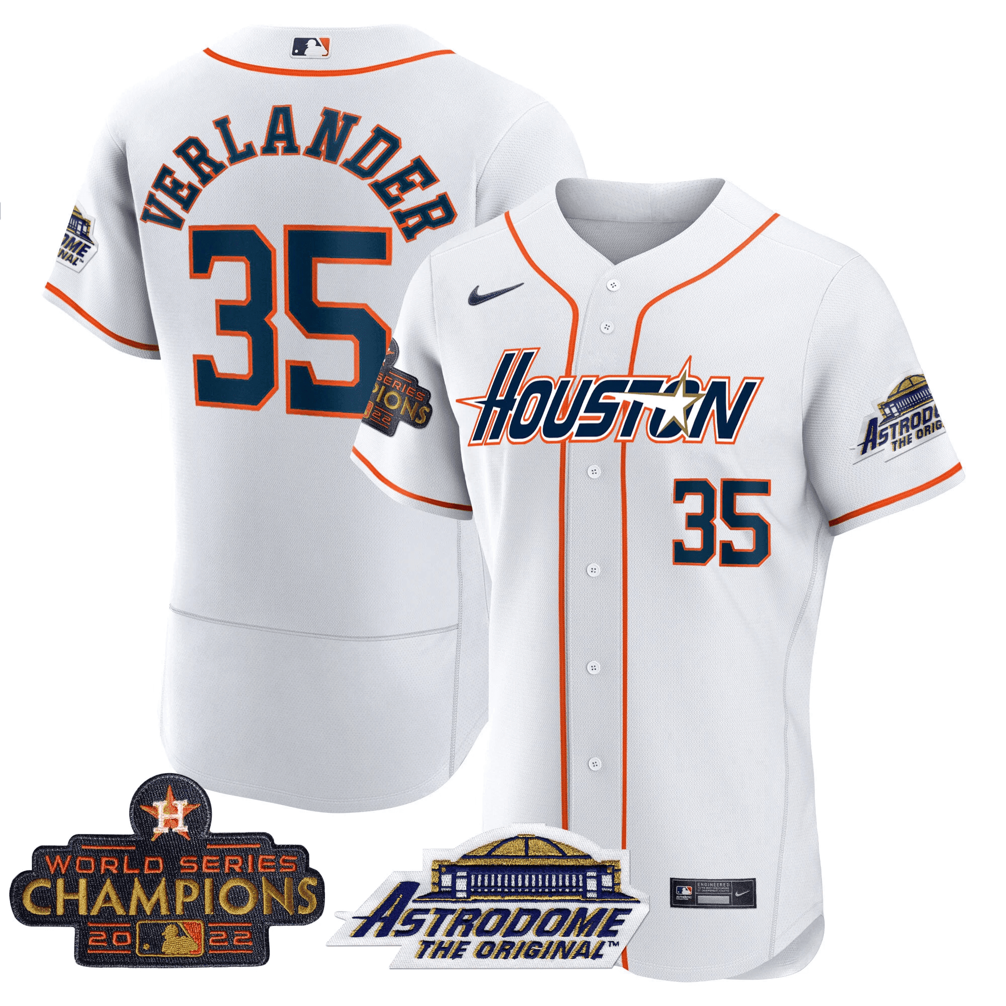Men’s Houston 2022 Astrodome & Champions Patch Jersey