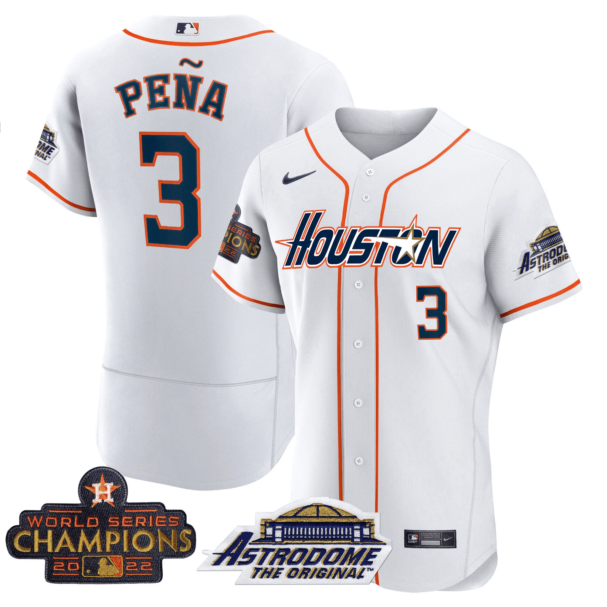 Men’s Houston 2022 Astrodome & Champions Patch Jersey