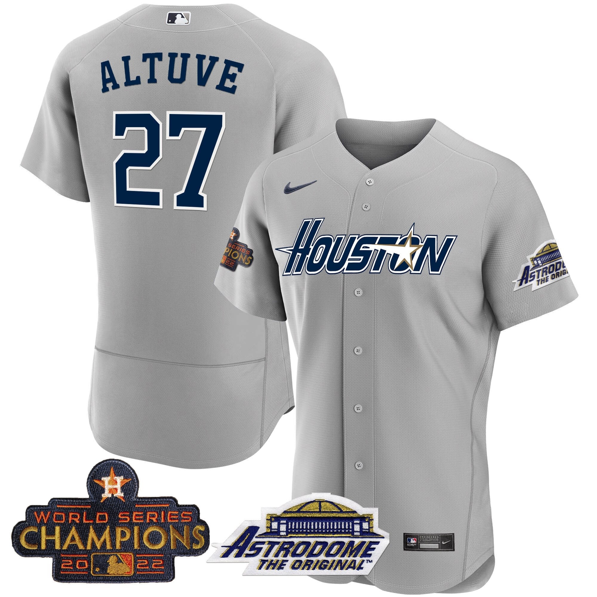Men’s Houston 2022 Astrodome & Champions Patch Jersey