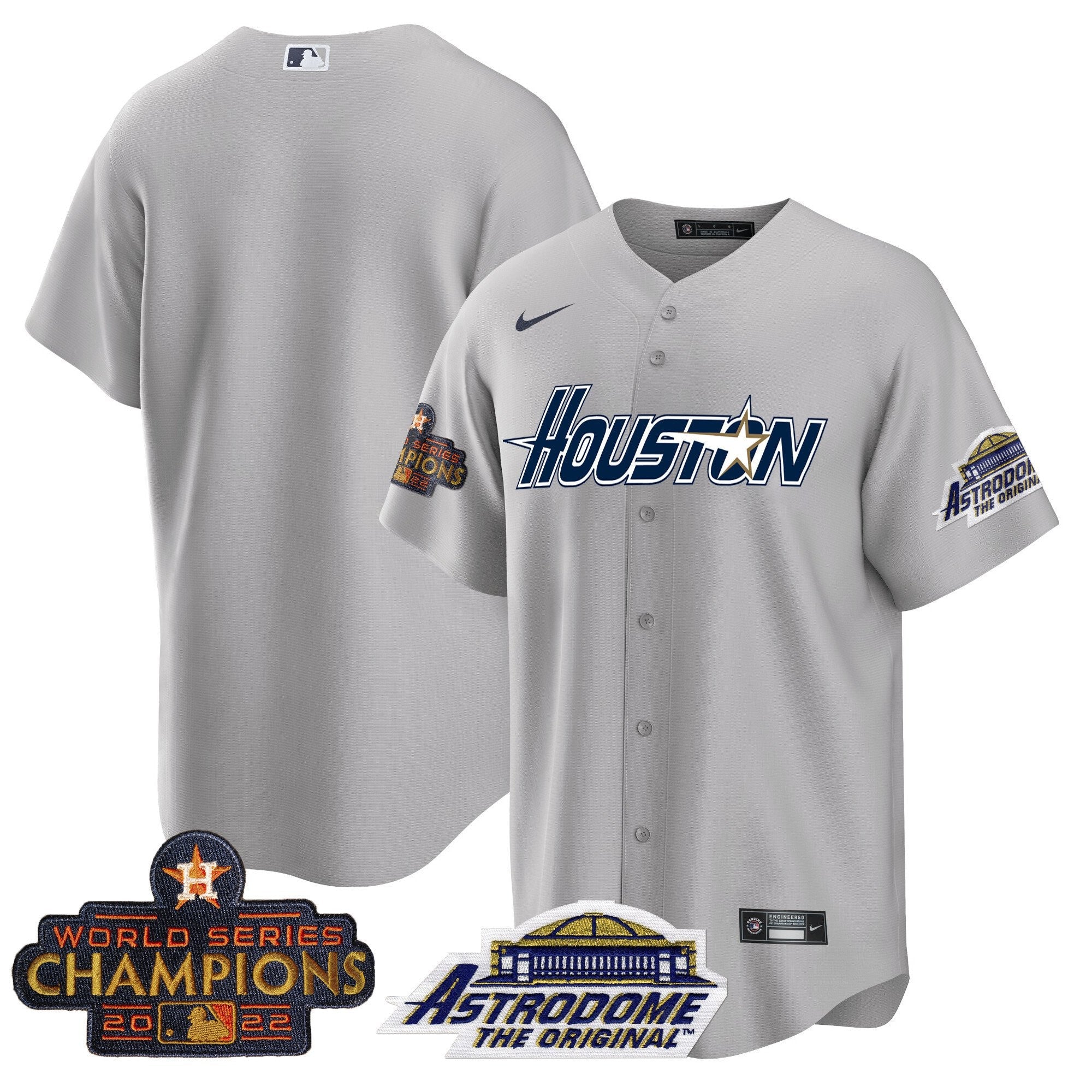 Men’s Houston 2022 Astrodome & Champions Patch Jersey