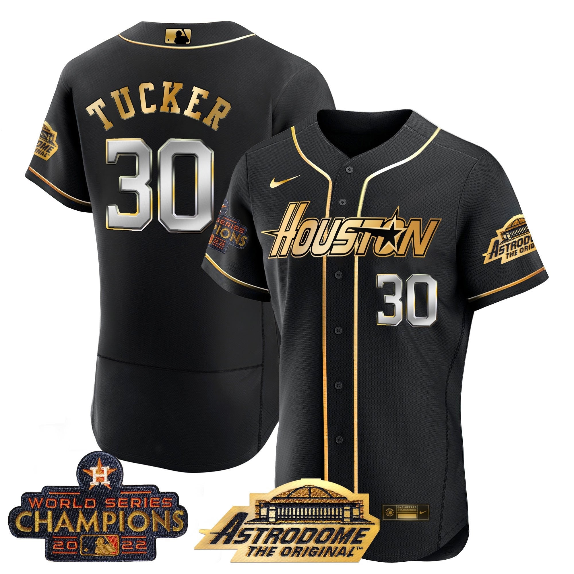 Men’s Houston 2022 Astrodome & Champions Patch Jersey