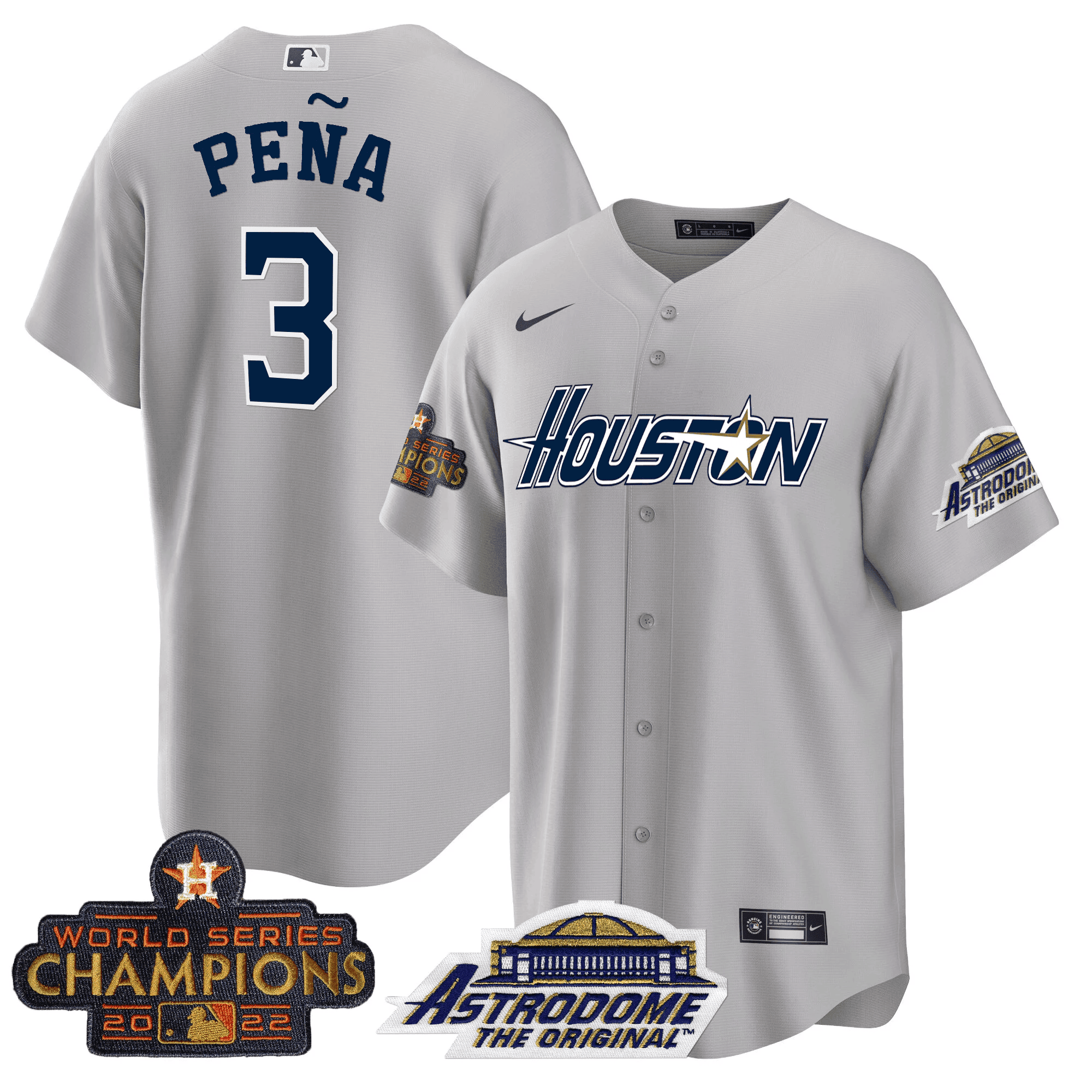 Men’s Houston 2022 Astrodome & Champions Patch Jersey