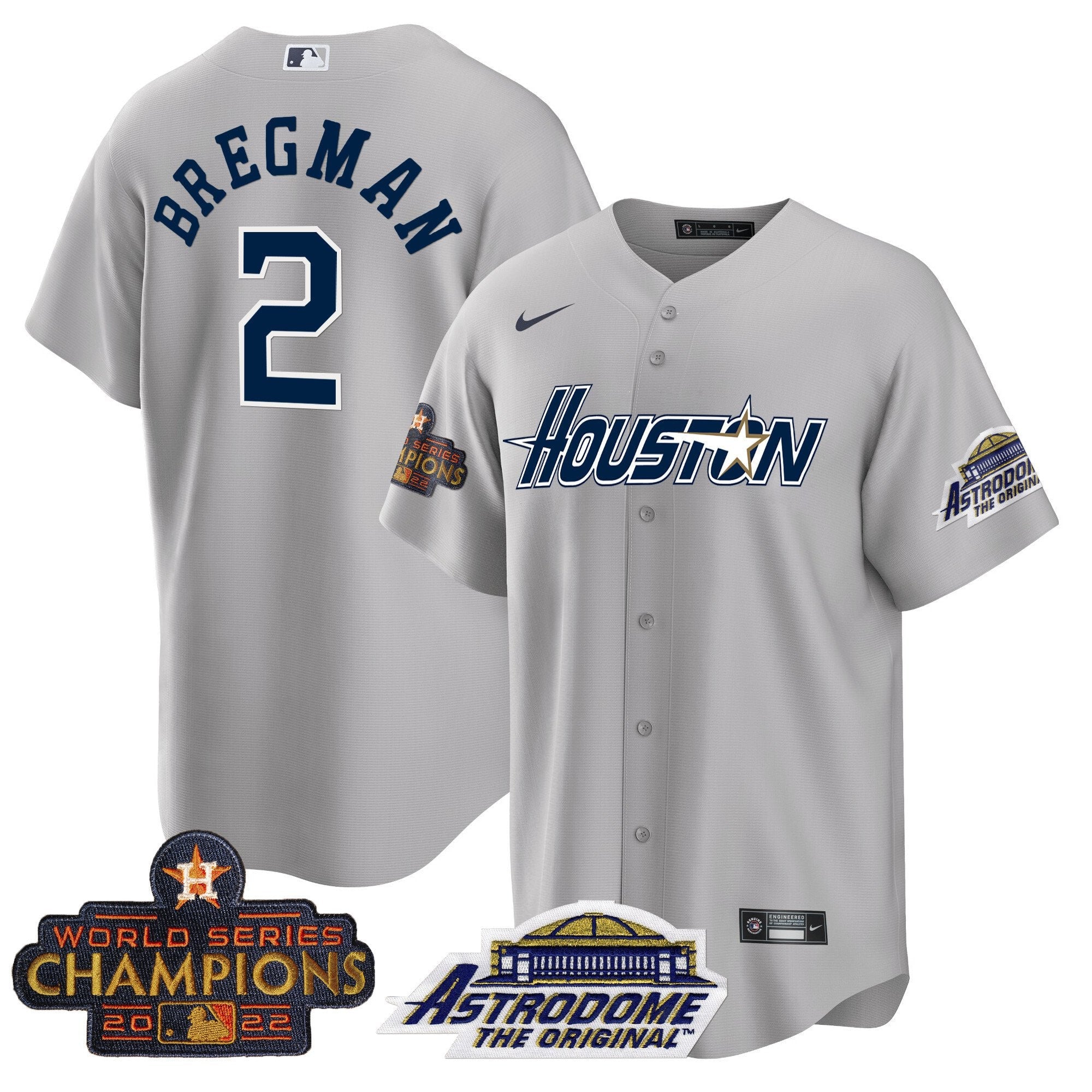 Men’s Houston 2022 Astrodome & Champions Patch Jersey