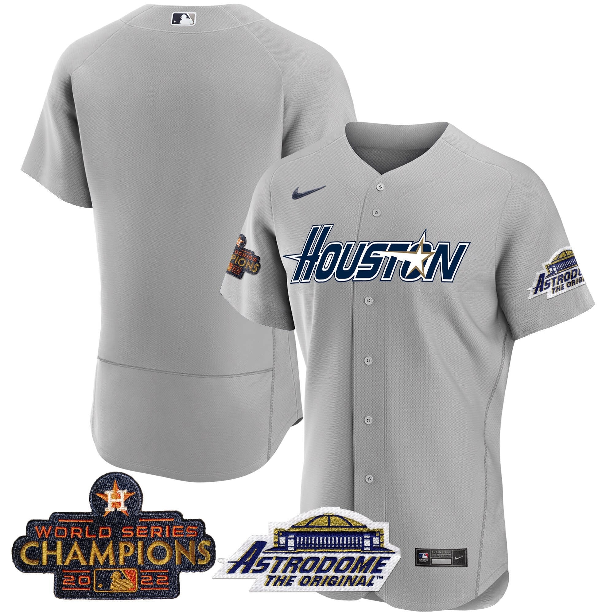 Men’s Houston 2022 Astrodome & Champions Patch Jersey