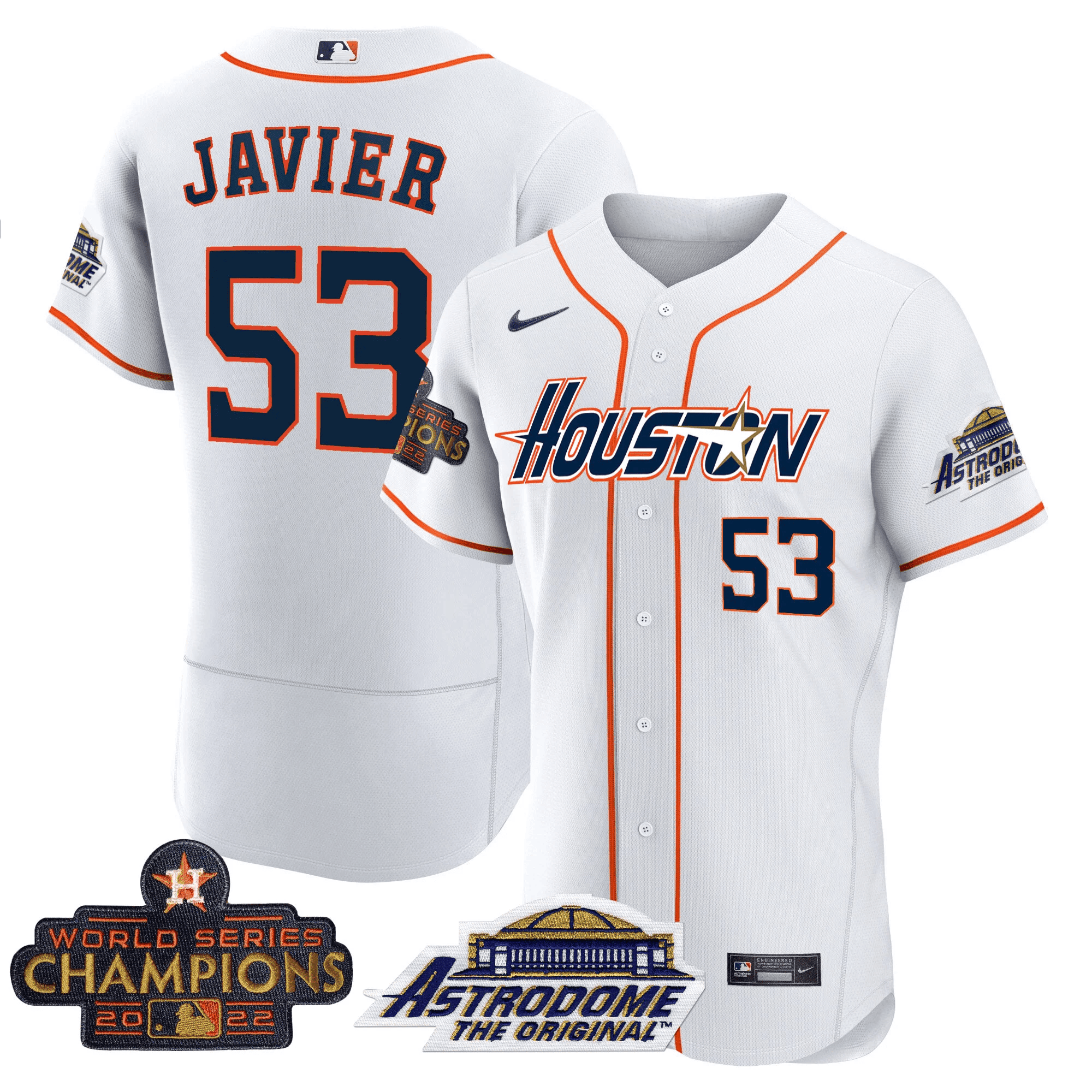 Men’s Houston 2022 Astrodome & Champions Patch Jersey