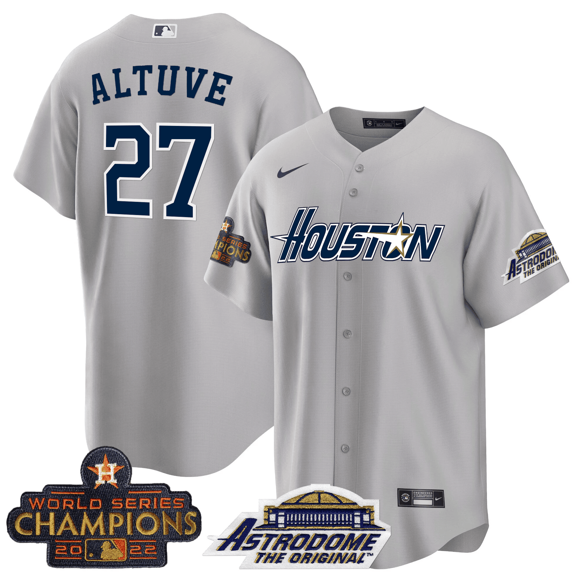 Men’s Houston 2022 Astrodome & Champions Patch Jersey
