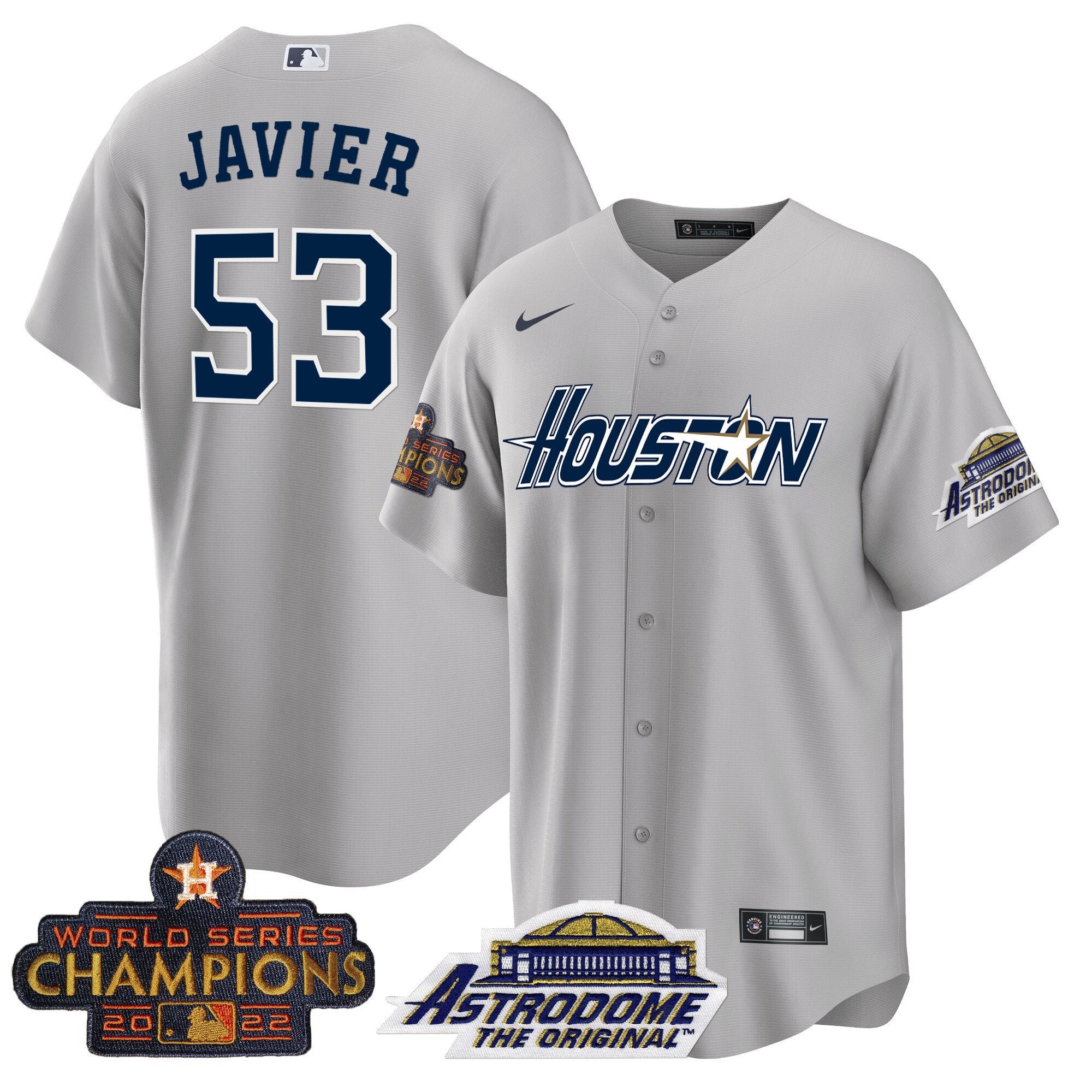Men’s Houston 2022 Astrodome & Champions Patch Jersey