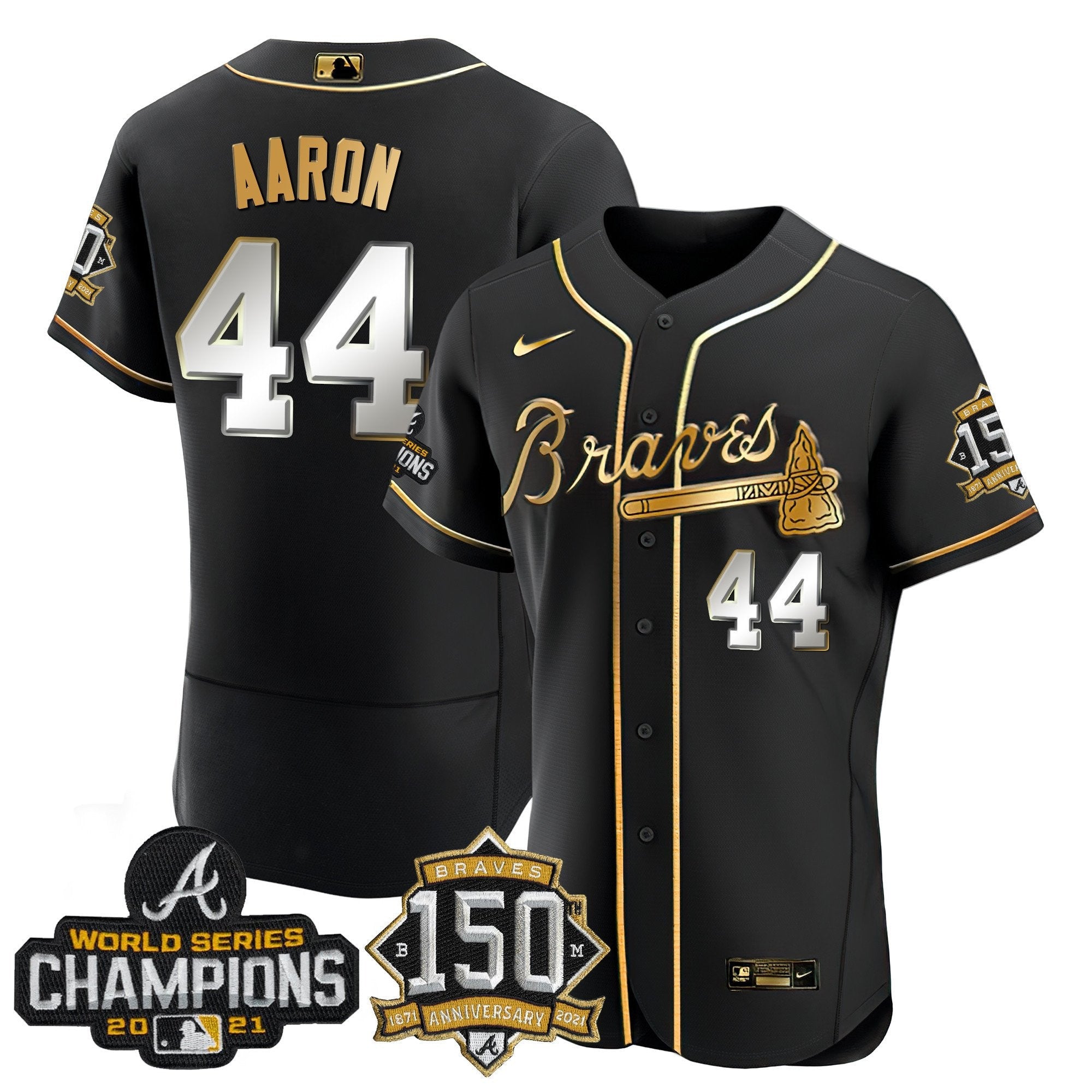 World Series Champion Black Gold Flex Base Jersey