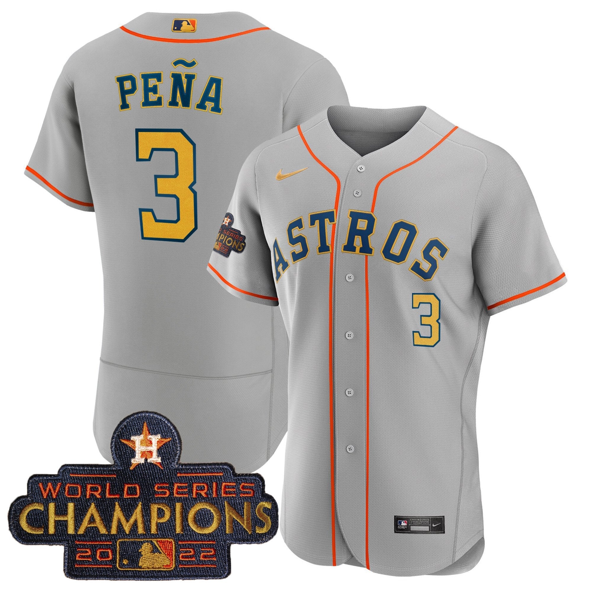 Men’s 2023 Champions Gray Gold Jersey