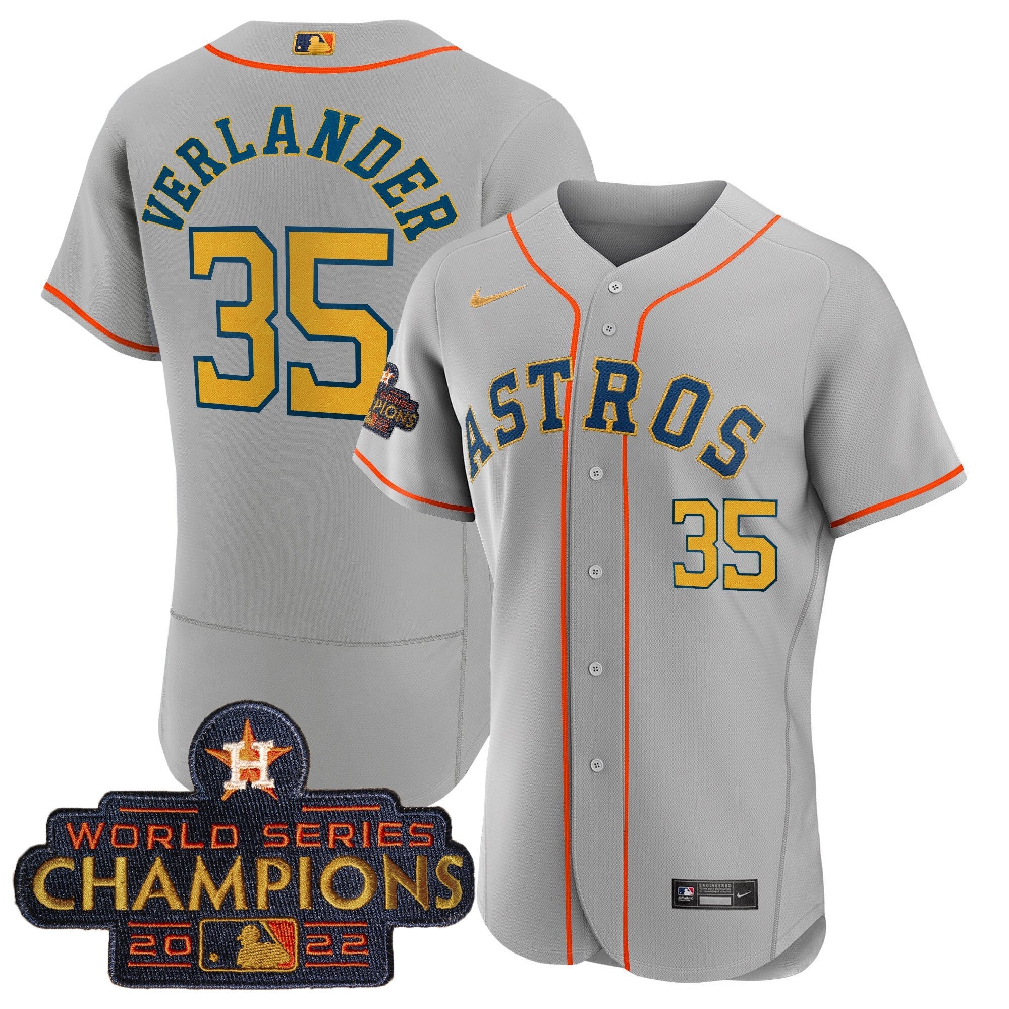 Men’s 2023 Champions Gray Gold Jersey