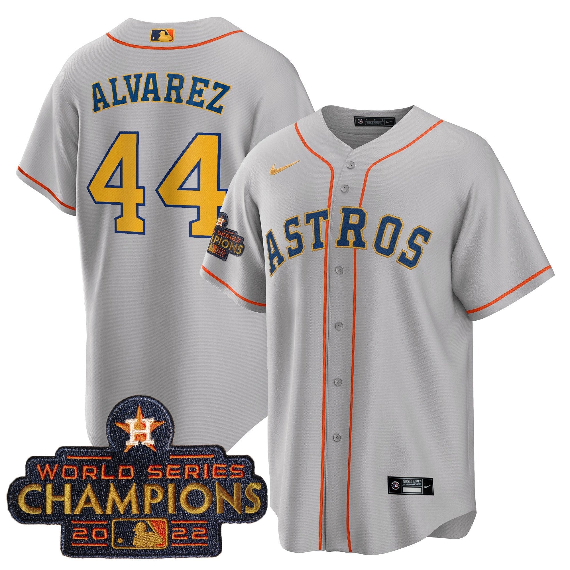 Men’s 2023 Champions Gray Gold Jersey