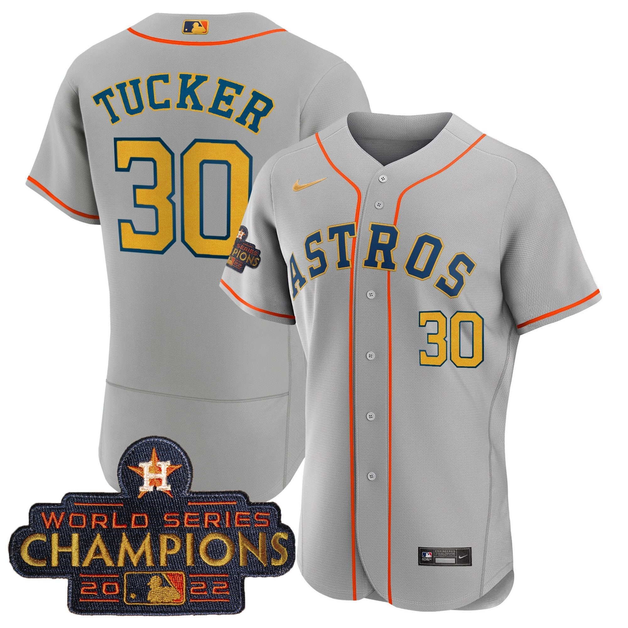 Men’s 2023 Champions Gray Gold Jersey