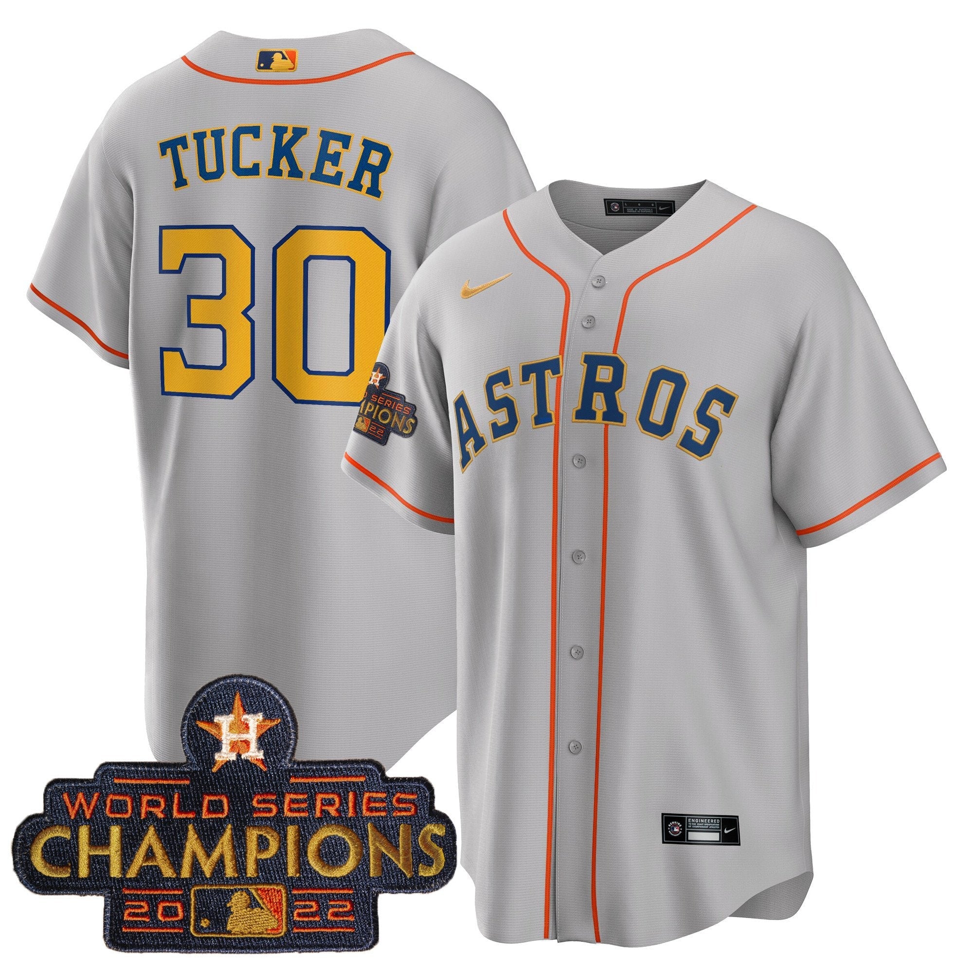 Men’s 2023 Champions Gray Gold Jersey