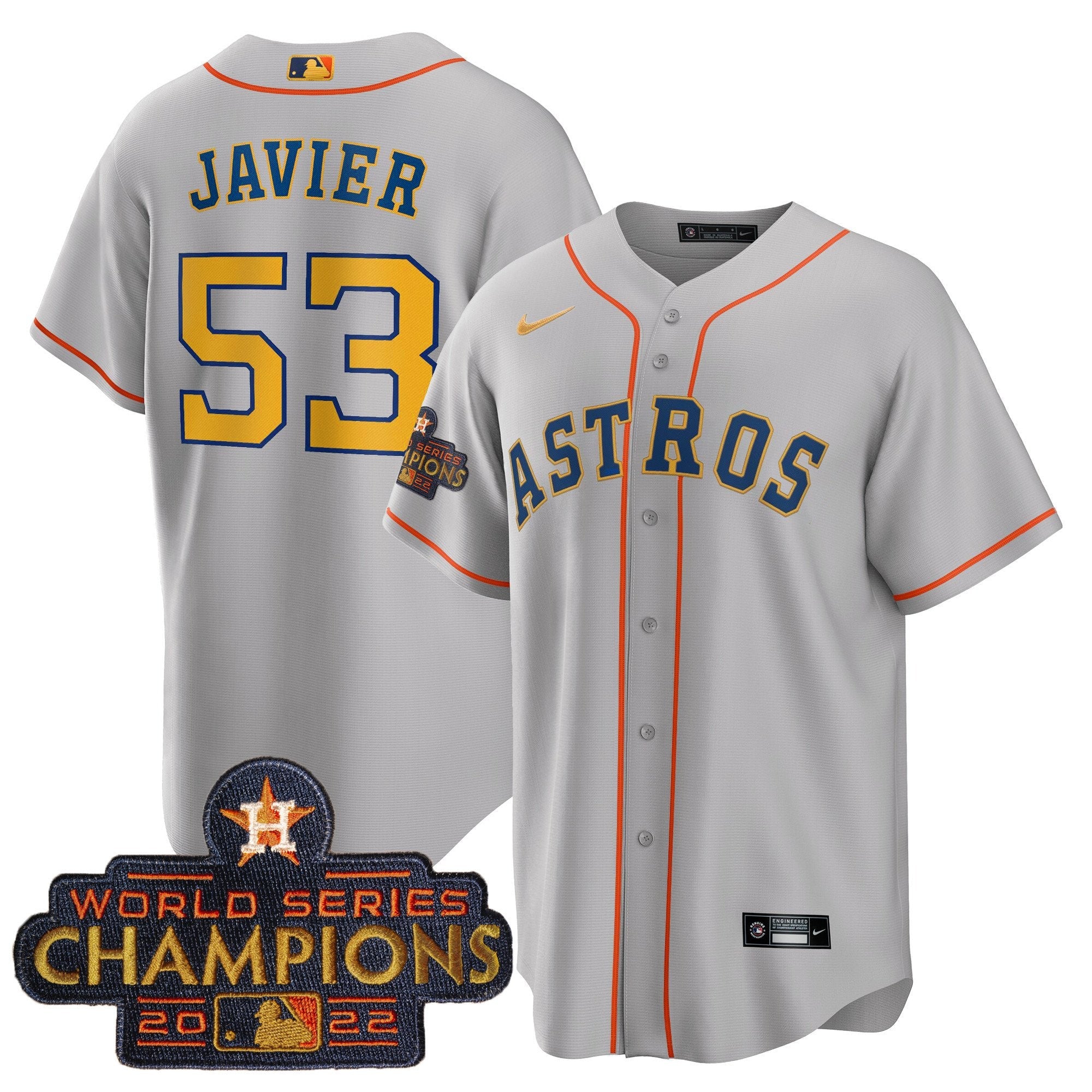 Men’s 2023 Champions Gray Gold Jersey