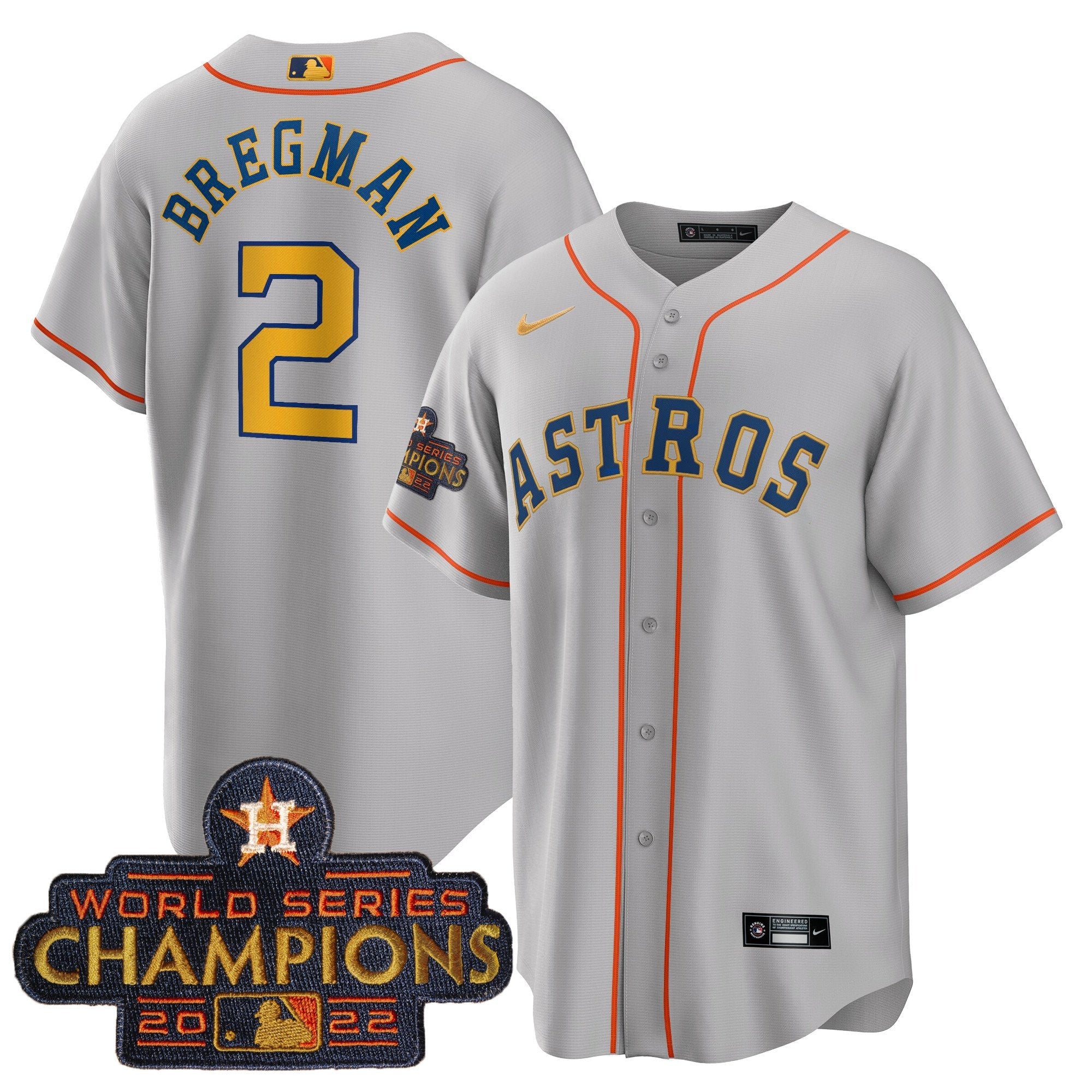 Men’s 2023 Champions Gray Gold Jersey