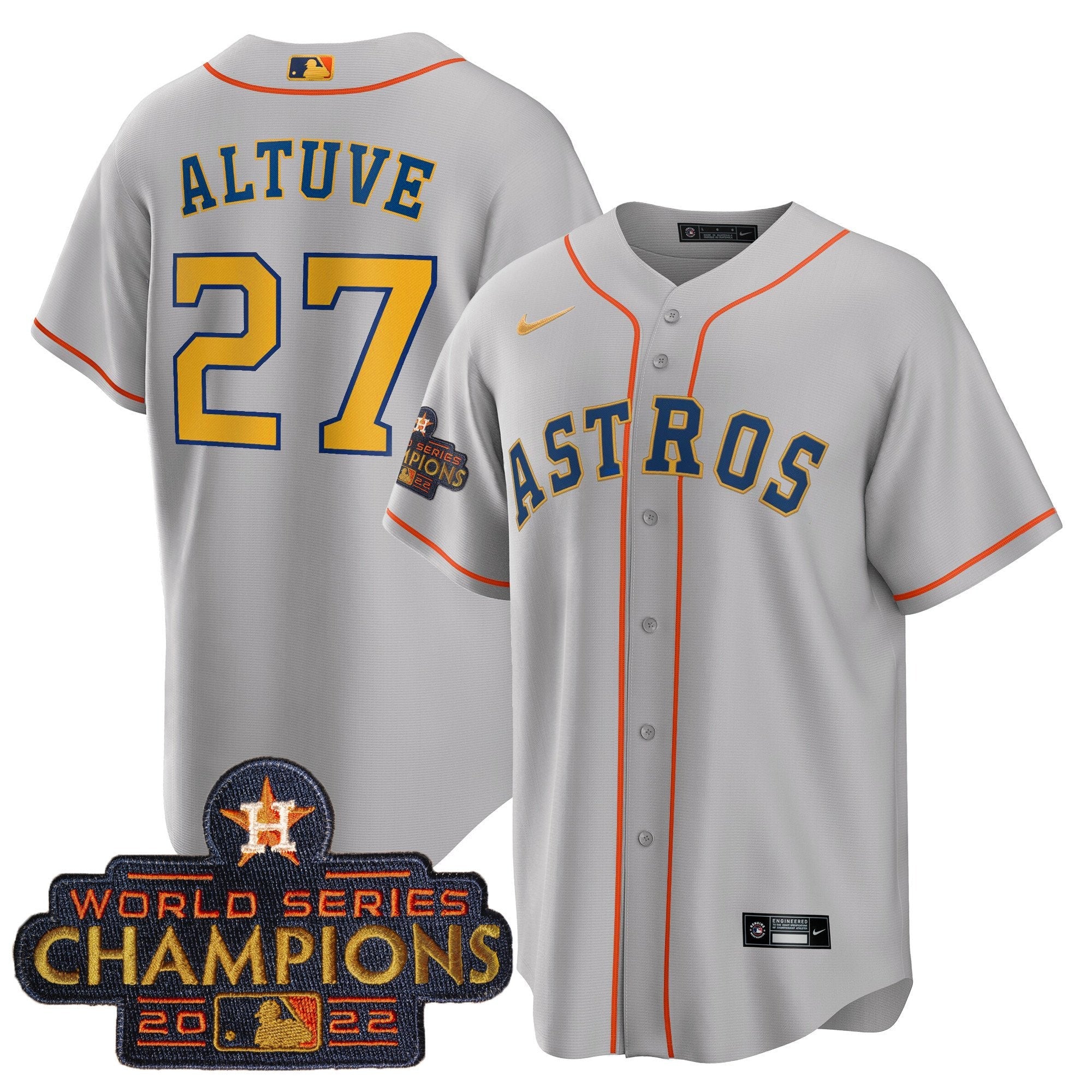 Men’s 2023 Champions Gray Gold Jersey