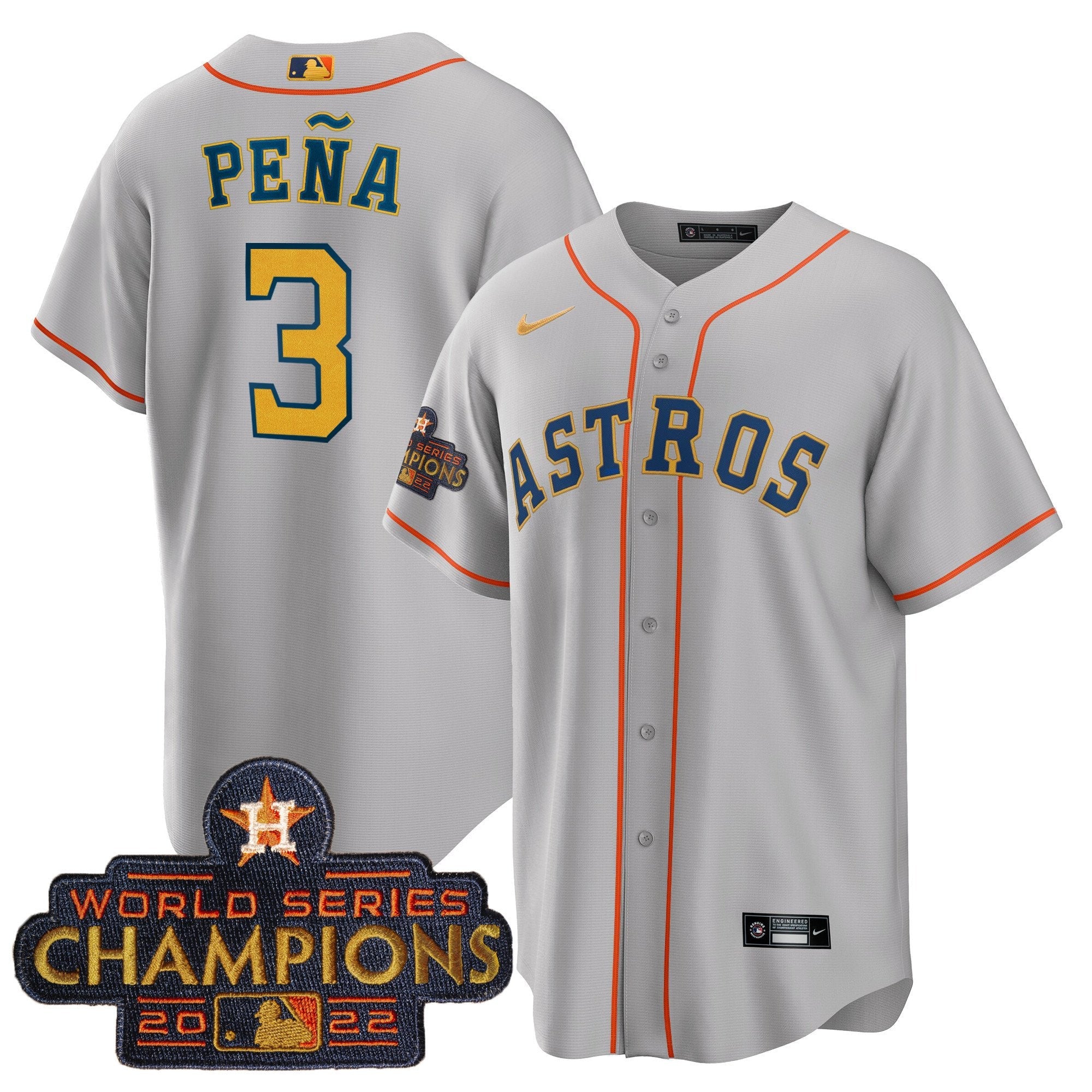 Men’s 2023 Champions Gray Gold Jersey