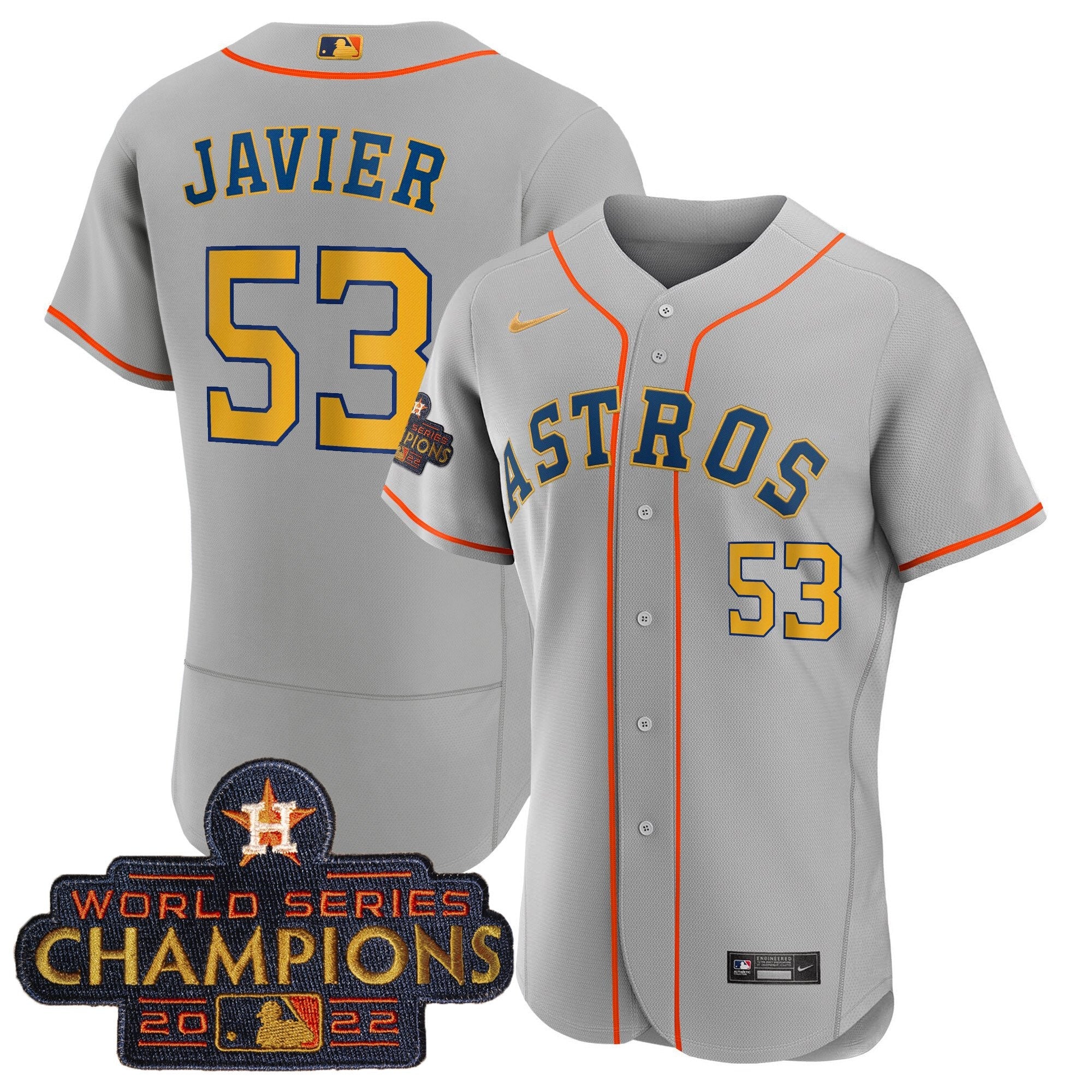 Men’s 2023 Champions Gray Gold Jersey
