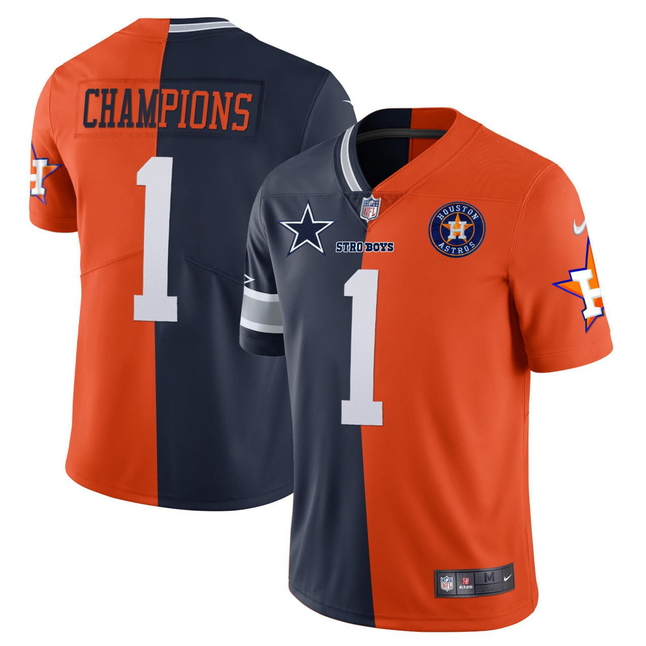 Dallas Cowboys Houston Split Football Jersey