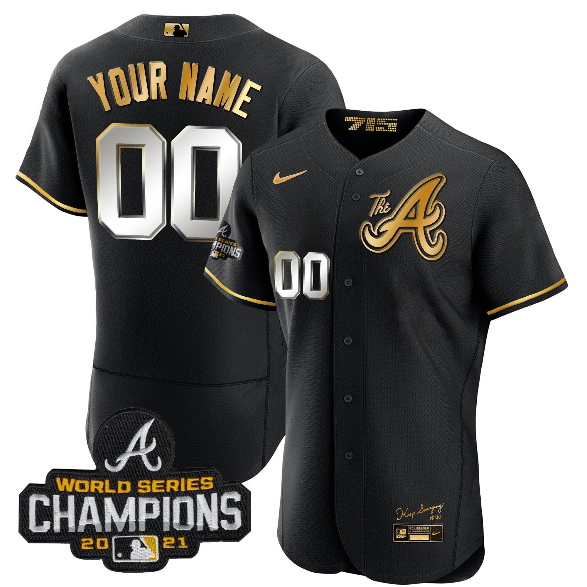 Atlanta Champions City Connect Gold Custom Jersey