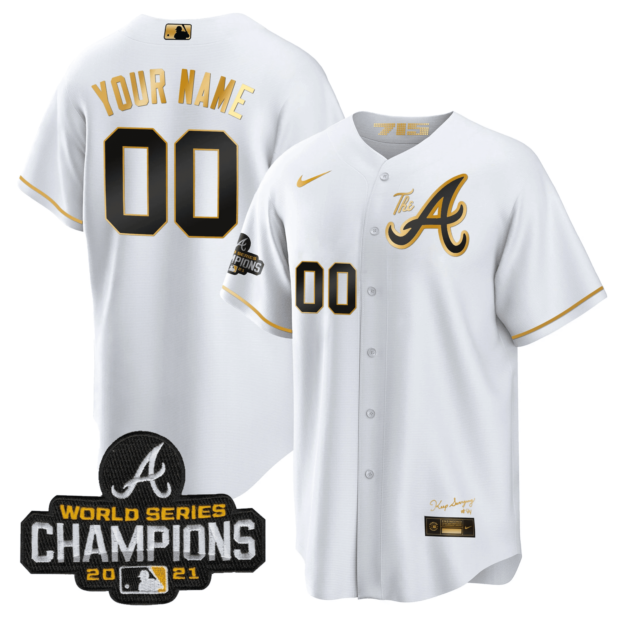 Atlanta Champions City Connect Gold Custom Jersey